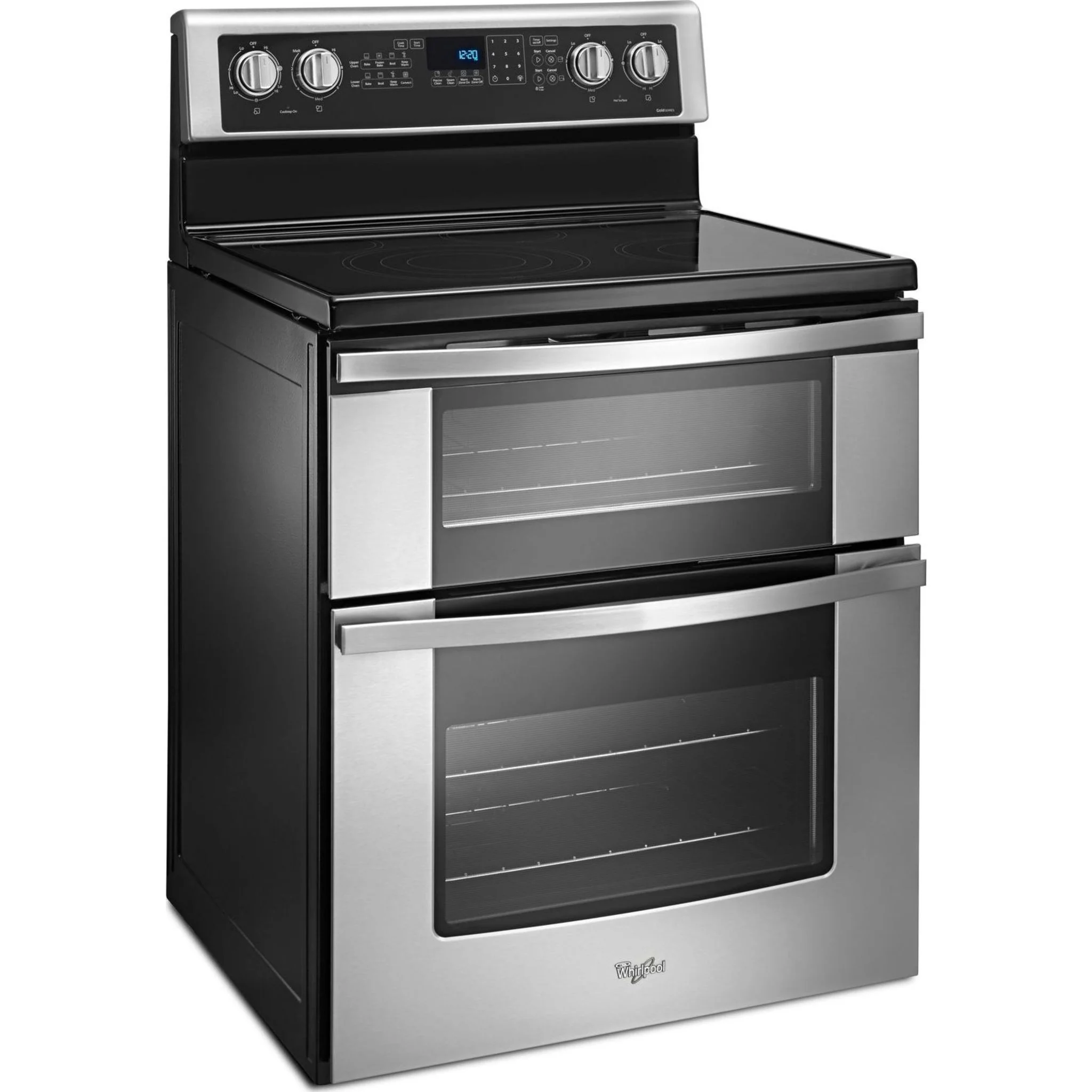 Whirlpool 6.7 Cu. Ft. Electric Double Oven Range with True Convection -Stainless Steel (YWGE745C0FS) - Image 9