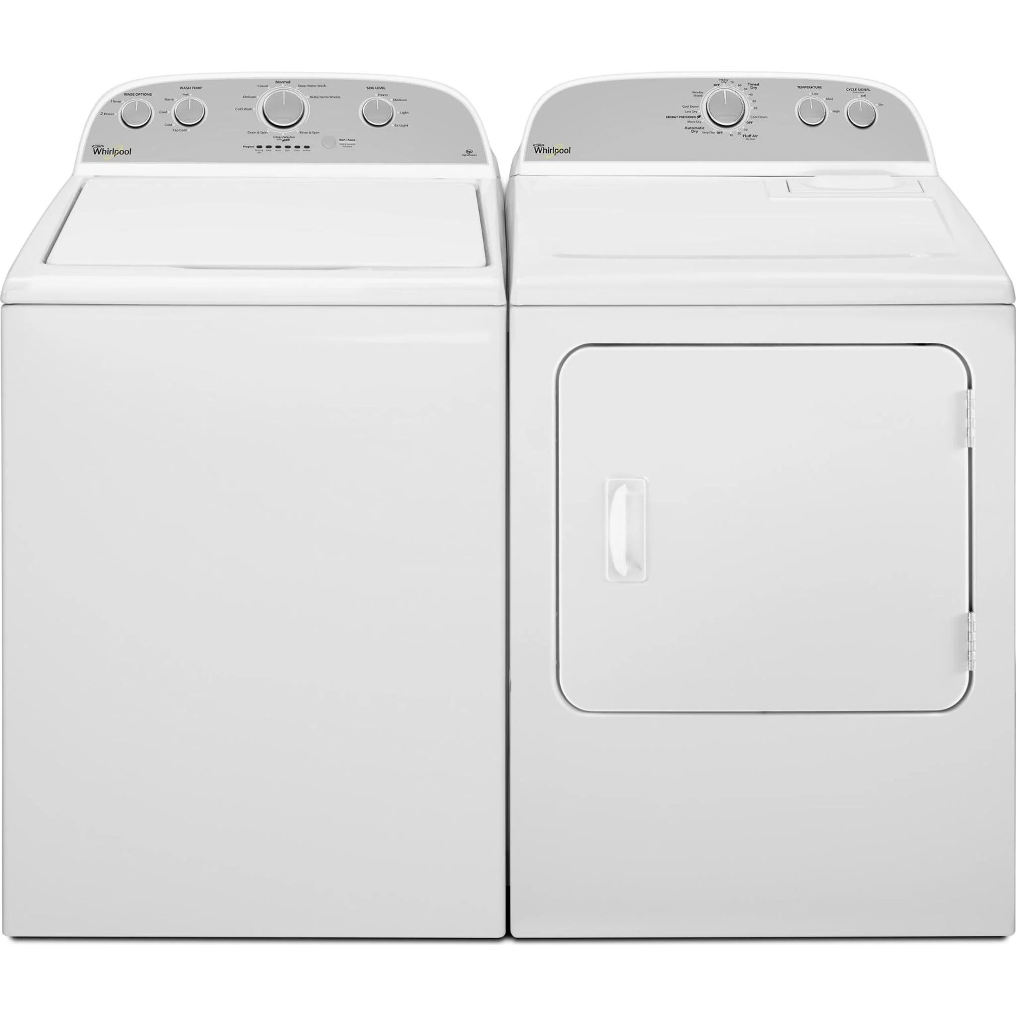 Whirlpool  7.0 cu.ft. Electric Dryer with Heavy Duty Cycle - White (YWED4815EW) - Image 2