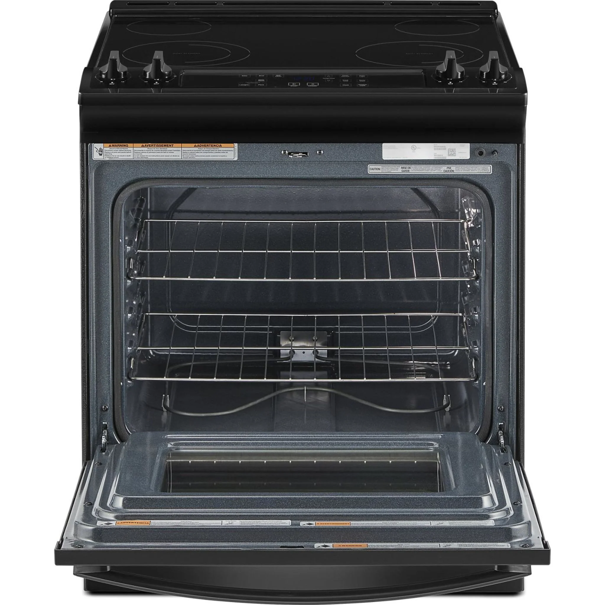 Whirlpool 4.8 Cu. Ft. Electric Range with Frozen BakeTechnology -Black (YWEE515S0LB) - Image 3