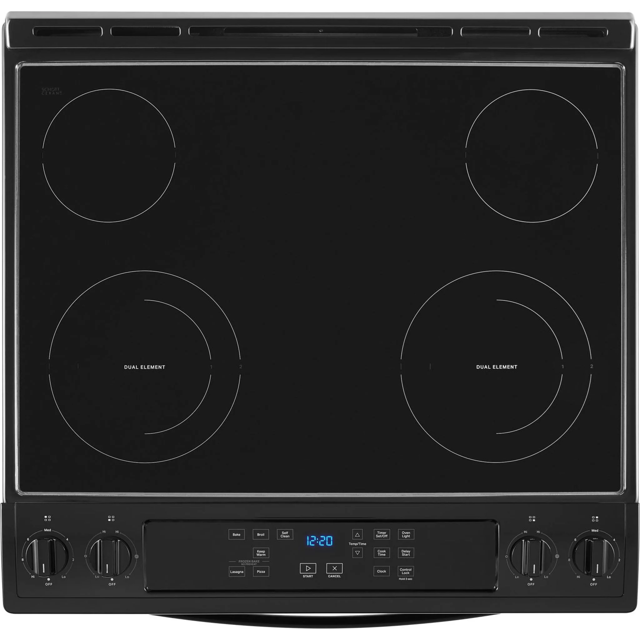 Whirlpool 4.8 Cu. Ft. Electric Range with Frozen BakeTechnology -Black (YWEE515S0LB) - Image 9