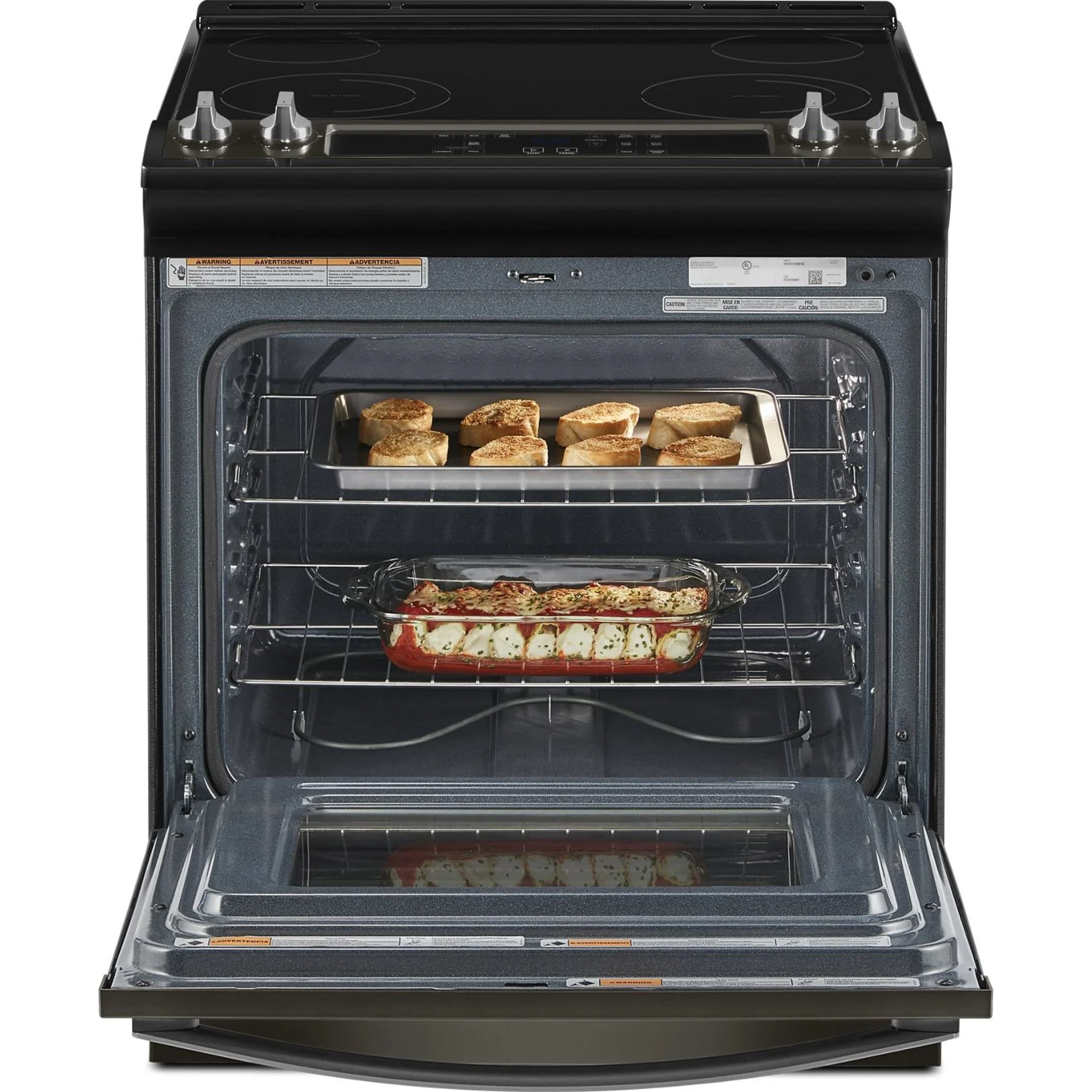 Whirlpool 4.8 Cu. Ft. Electric Range with Frozen BakeTechnology -Black Stainless (YWEE515S0LV) - Image 12