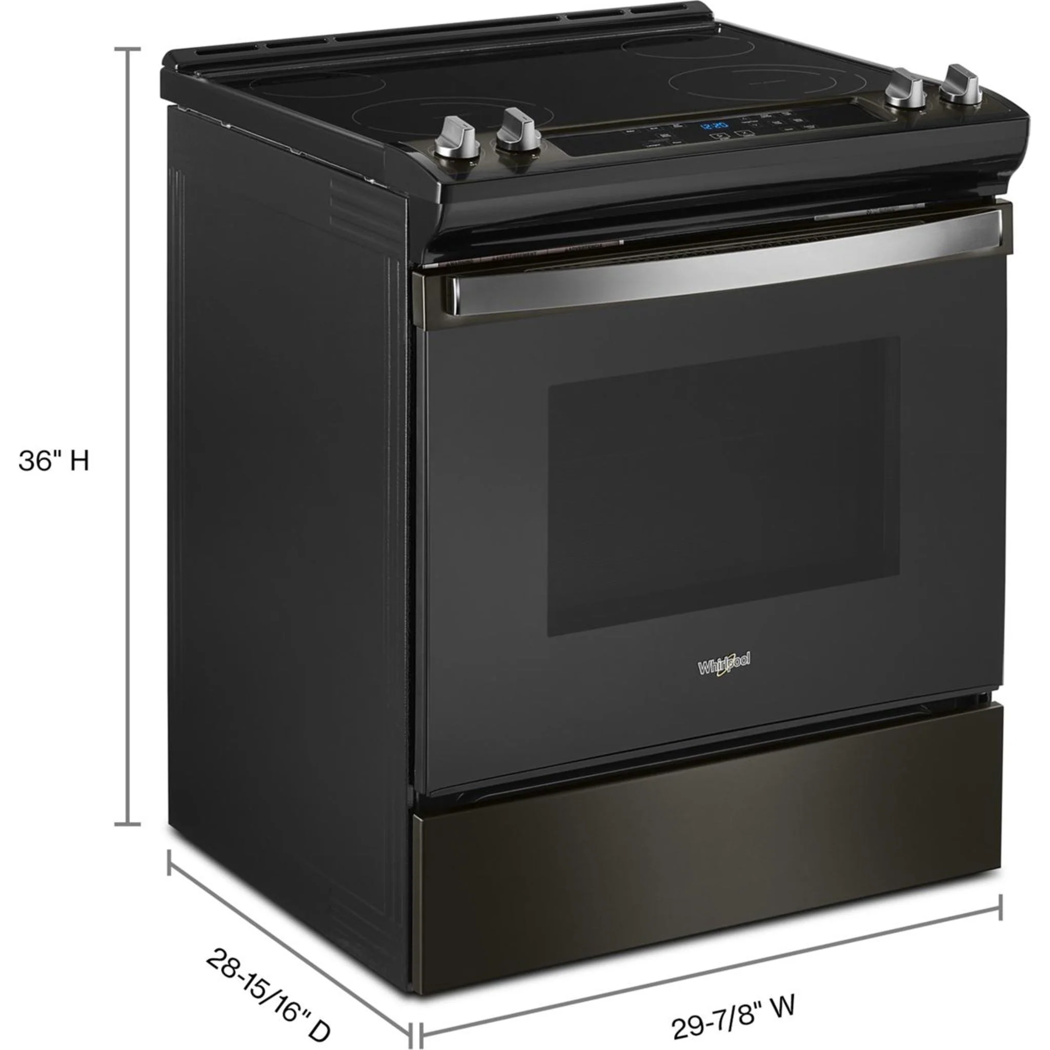 Whirlpool 4.8 Cu. Ft. Electric Range with Frozen BakeTechnology -Black Stainless (YWEE515S0LV) - Image 33