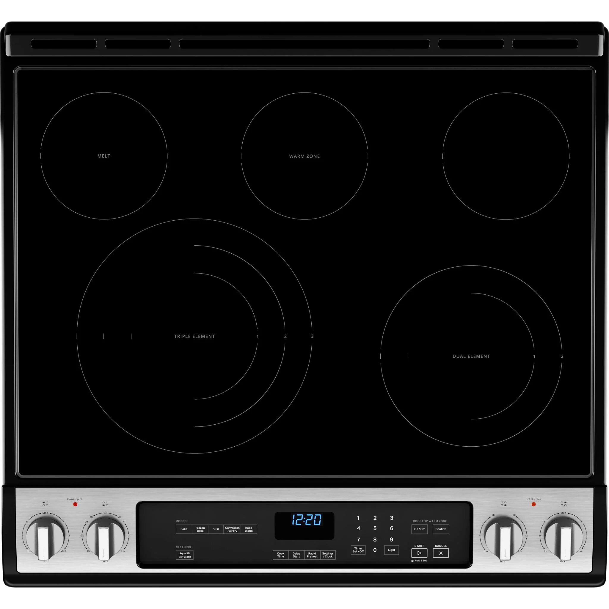 Whirlpool 6.4 cu.. ft.  Electric 7-in-1 Air Fry Oven (YWEE745H0LZ) - Image 9
