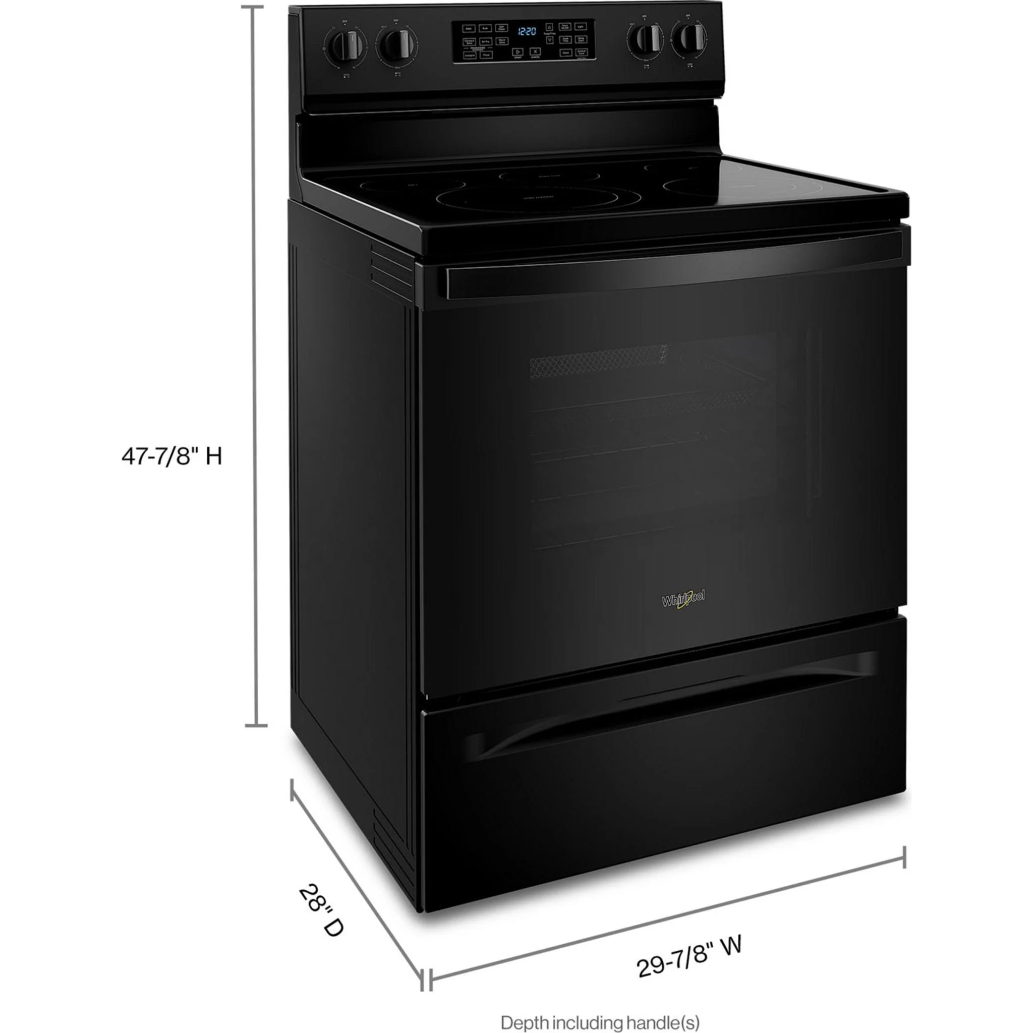 Whirlpool 5.3 cu. ft. Electric 5-in-1 Air Fry Oven (YWFE550S0LB) - Image 43