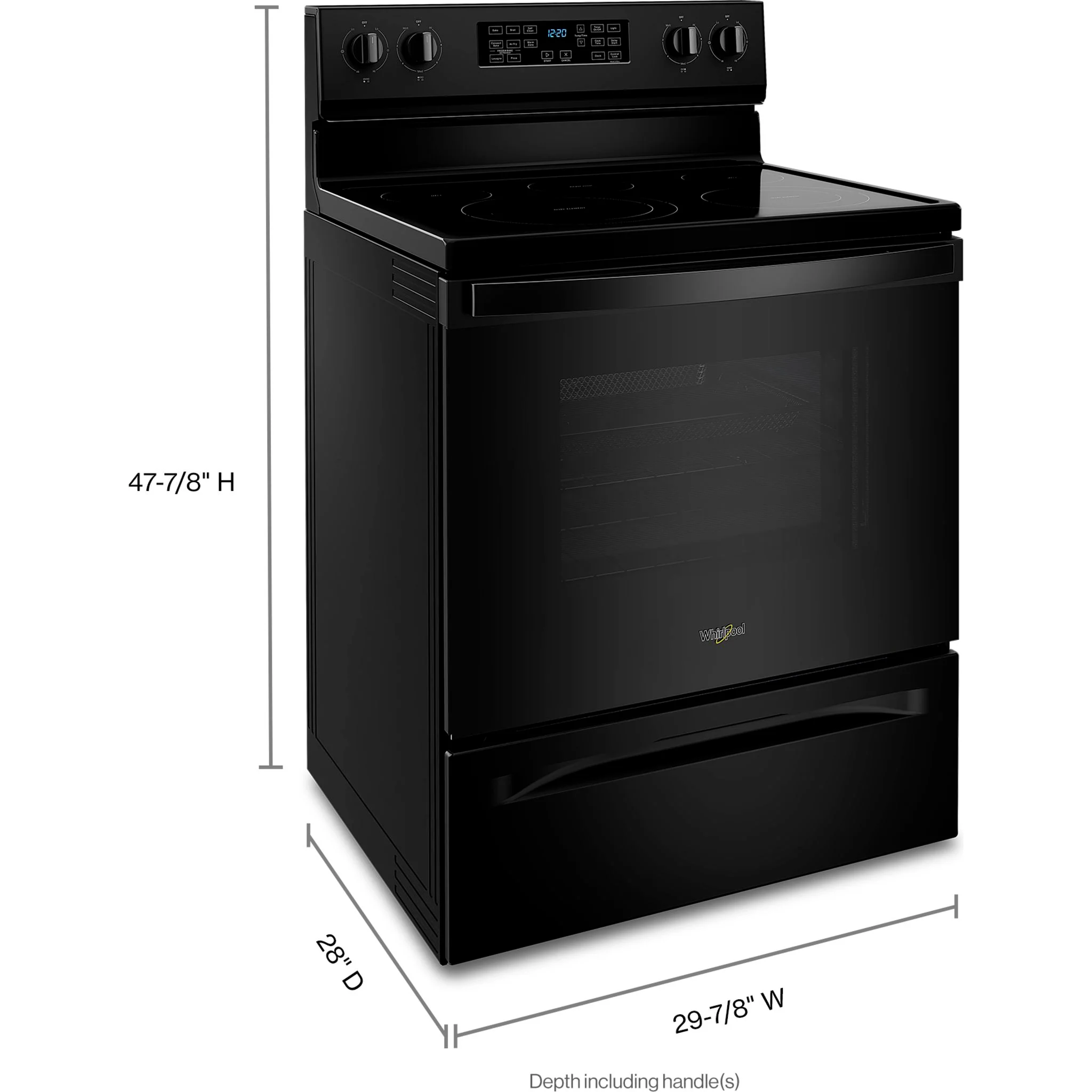 Whirlpool 5.3 cu. ft. Electric 5-in-1 Air Fry Oven (YWFE550S0LB) - Image 7