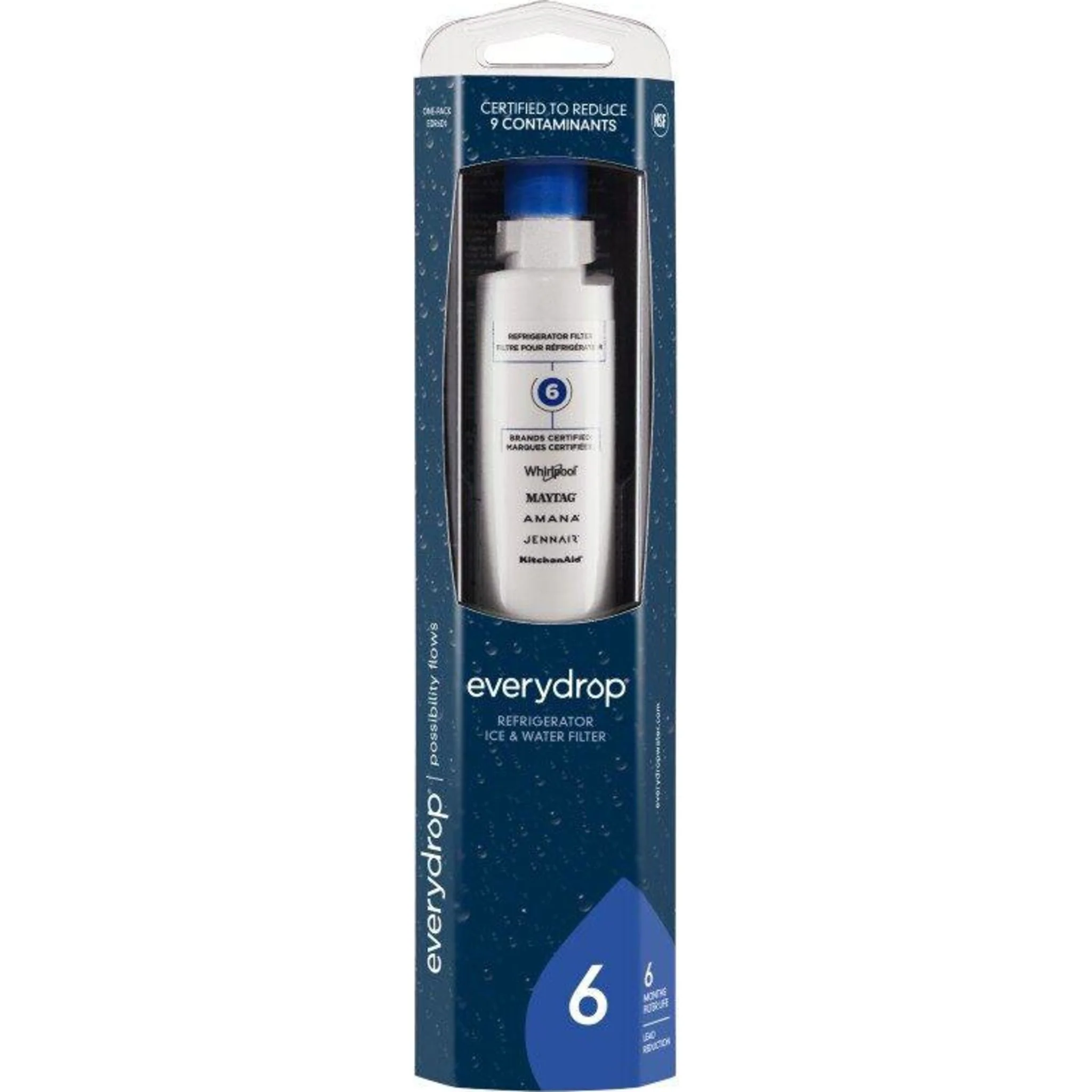 Whirlpool everydrop Ice & Water Refrigerator Filter 6 - EDR6D1B -White (EDR6D1B) - Image 11