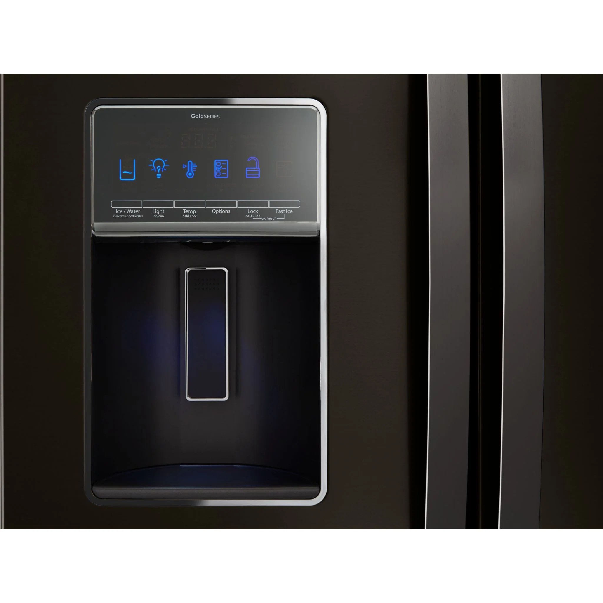 Whirlpool 36" Wide French Door Refrigerator - 27 cu.ft. - Black Stainless (WRF767SDHV) - Image 3