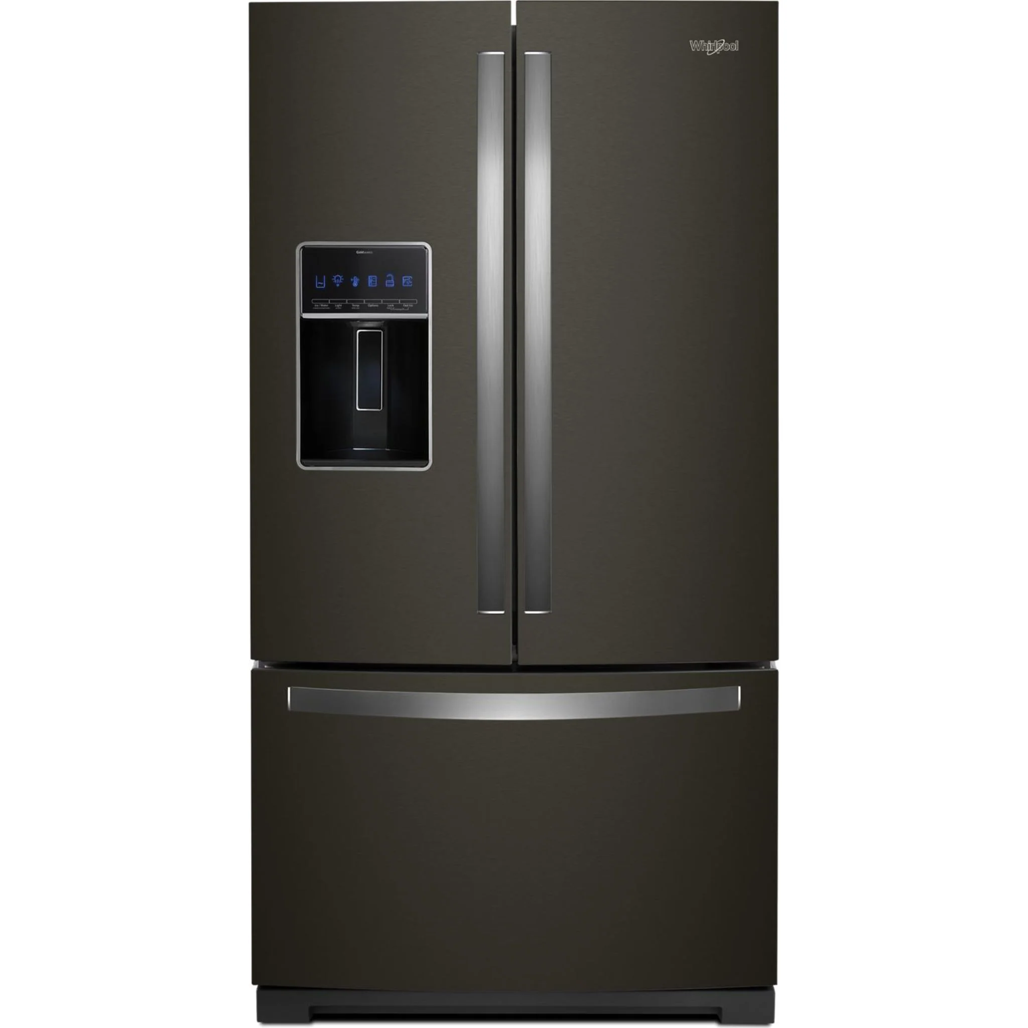Whirlpool 36" Wide French Door Refrigerator - 27 cu.ft. - Black Stainless (WRF767SDHV) - Image 7