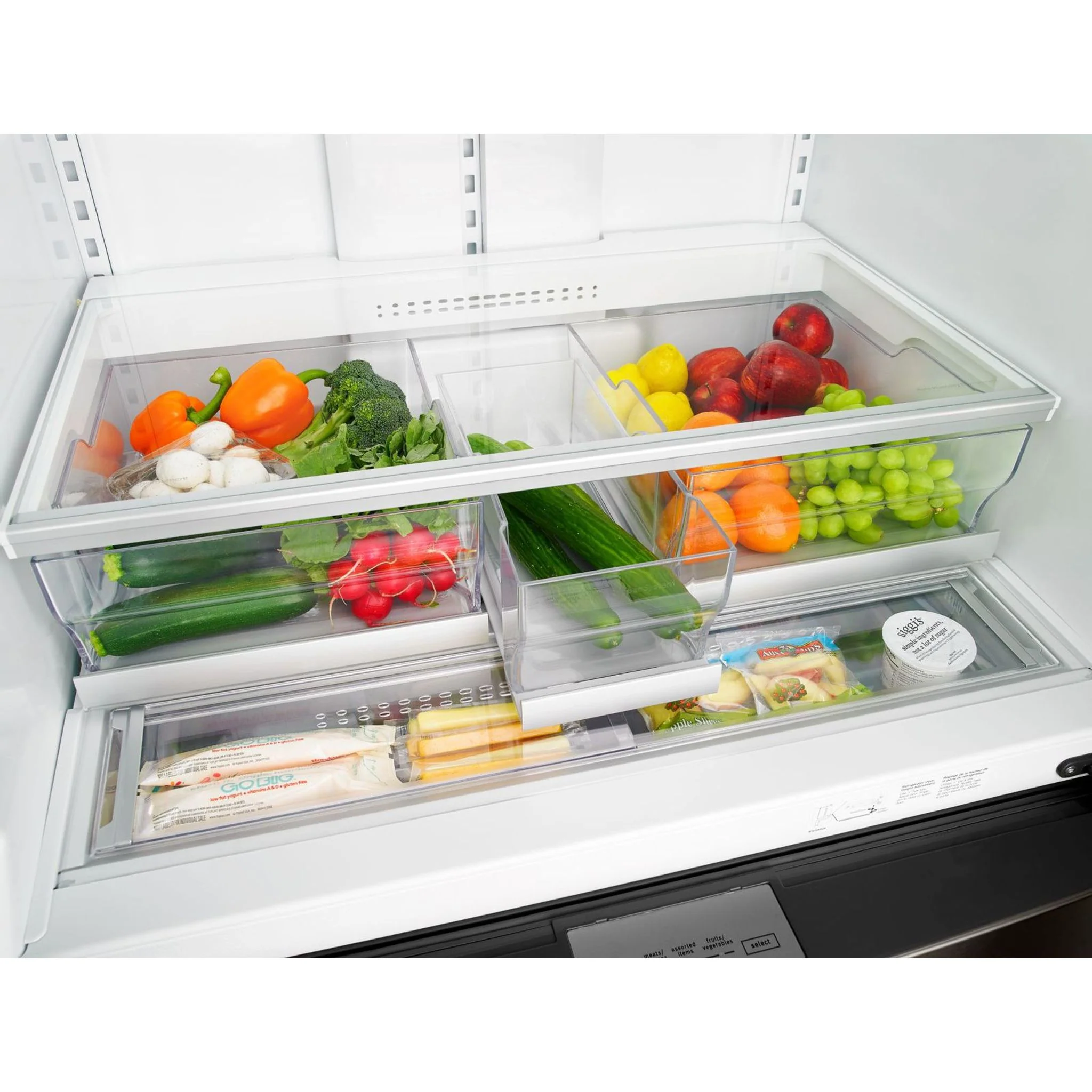 Whirlpool 36" Wide 4-Door Refrigerator with Exterior Drawer - 26 cu. ft. (WRX986SIHV) - Image 15