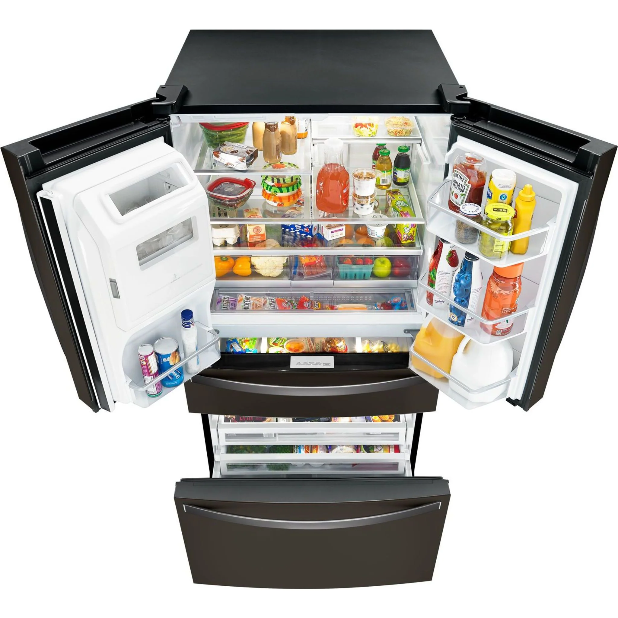 Whirlpool 36" Wide 4-Door Refrigerator with Exterior Drawer - 26 cu. ft. (WRX986SIHV) - Image 18