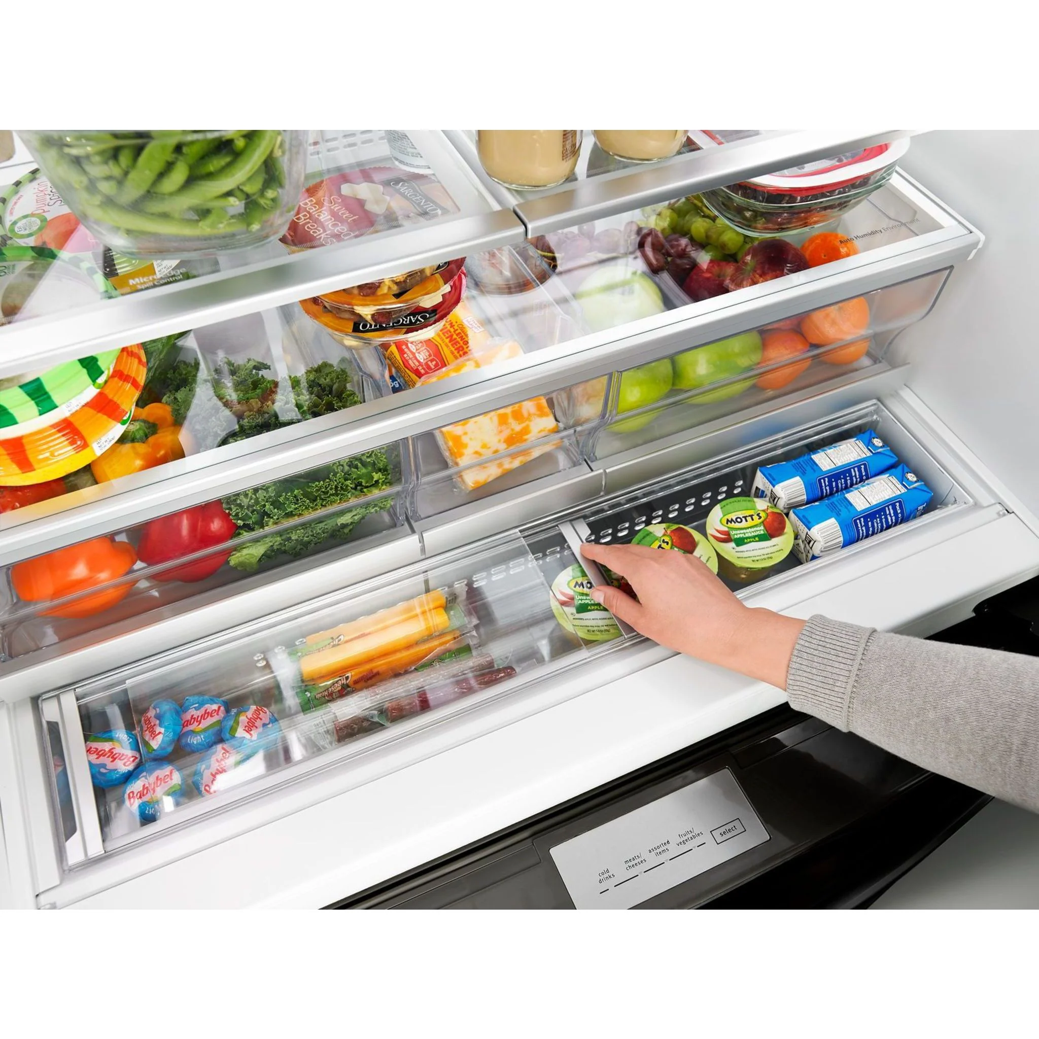 Whirlpool 36" Wide 4-Door Refrigerator with Exterior Drawer - 26 cu. ft. (WRX986SIHV) - Image 21