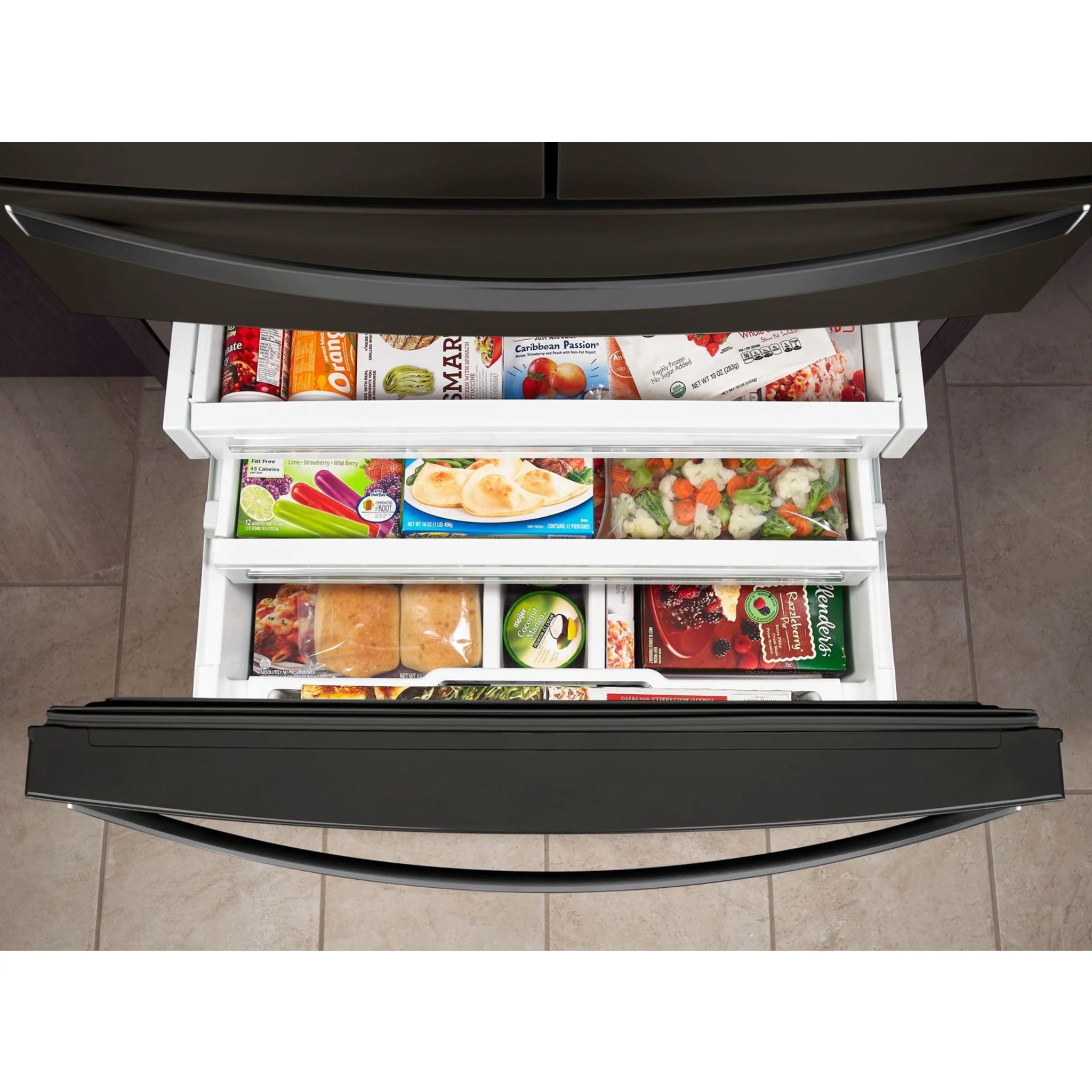 Whirlpool 36" Wide 4-Door Refrigerator with Exterior Drawer - 26 cu. ft. (WRX986SIHV) - Image 23