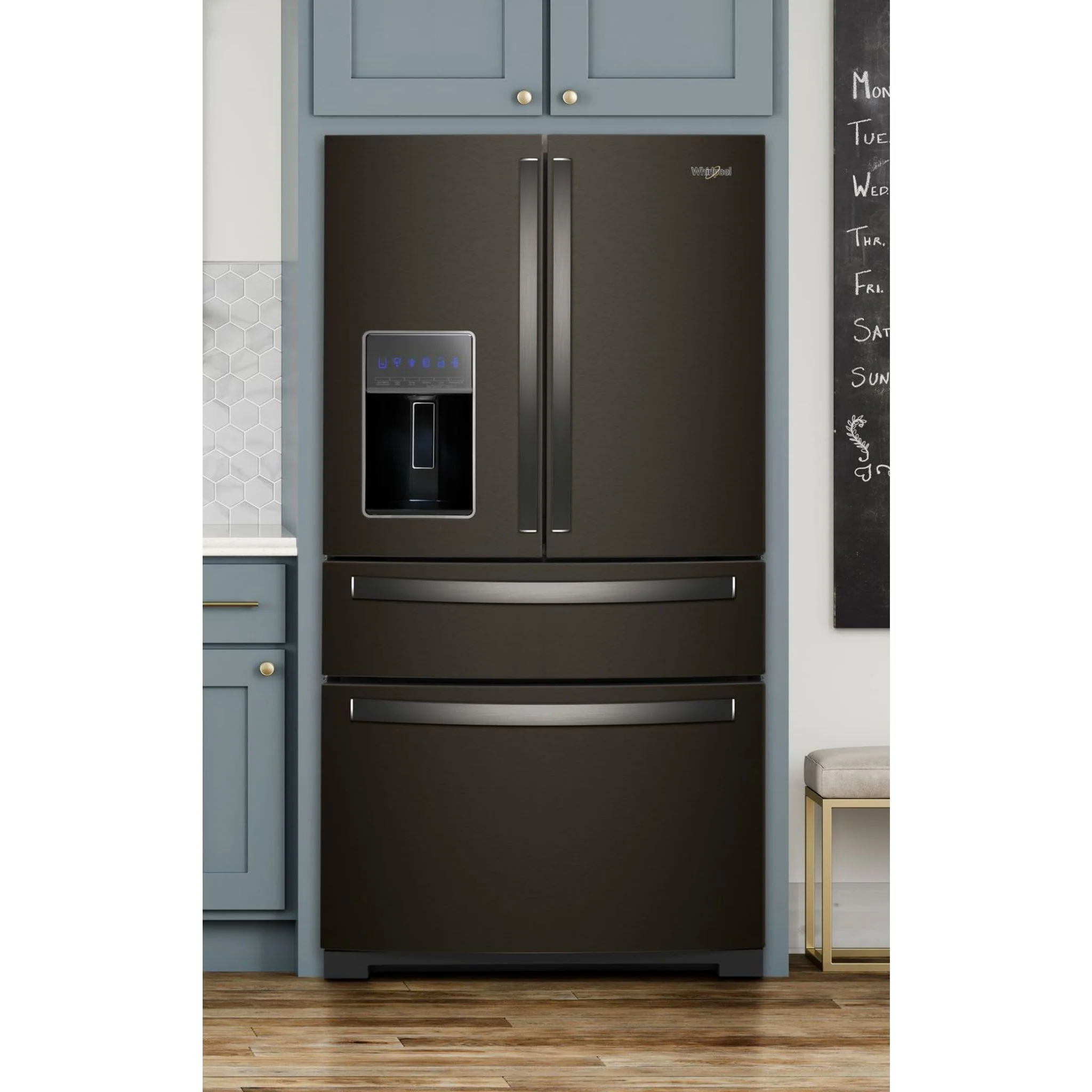 Whirlpool 36" Wide 4-Door Refrigerator with Exterior Drawer - 26 cu. ft. (WRX986SIHV) - Image 6