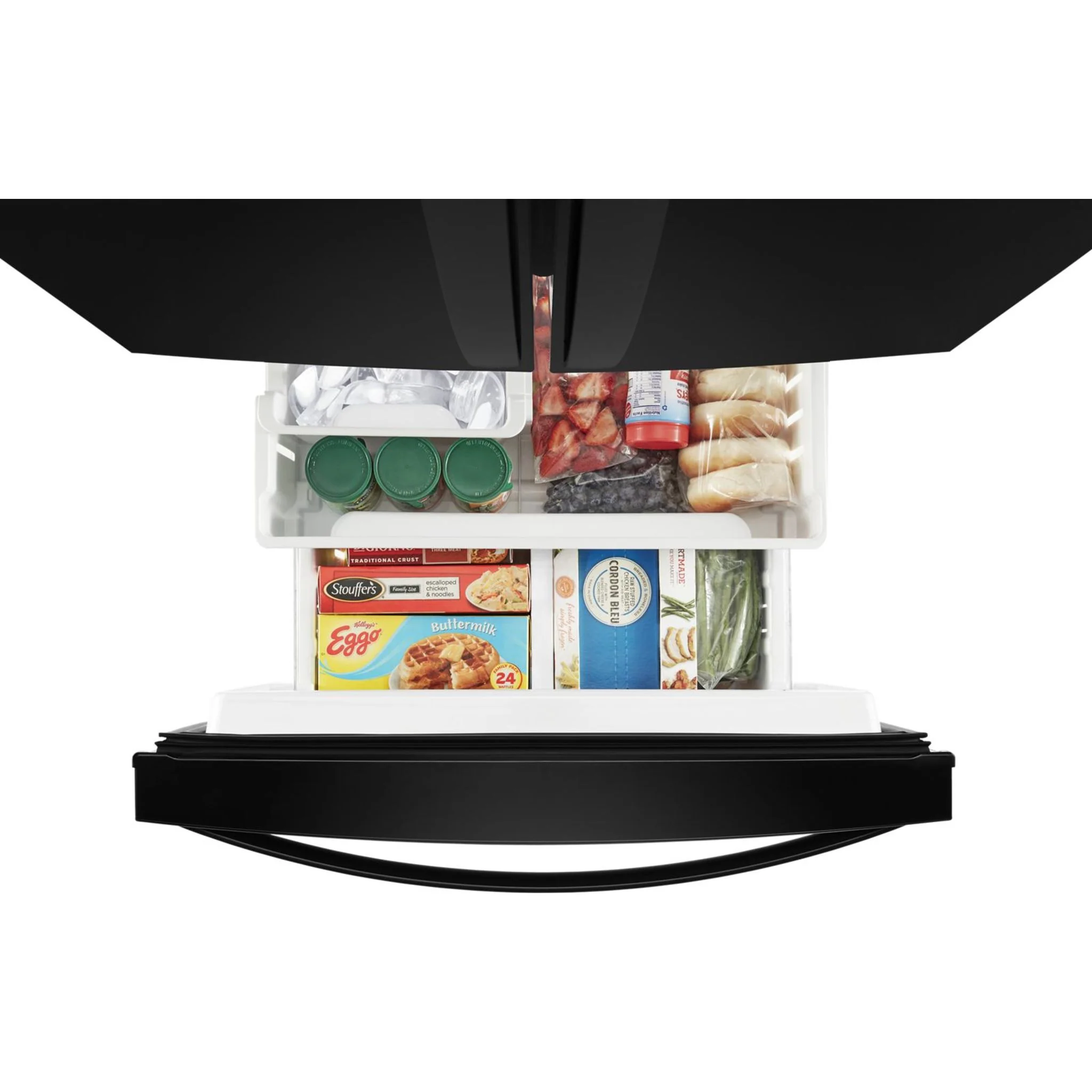 Whirlpool 30-inch Wide French Door Refrigerator - 20 cu. ft. -Black (WRF560SMHB) - Image 18
