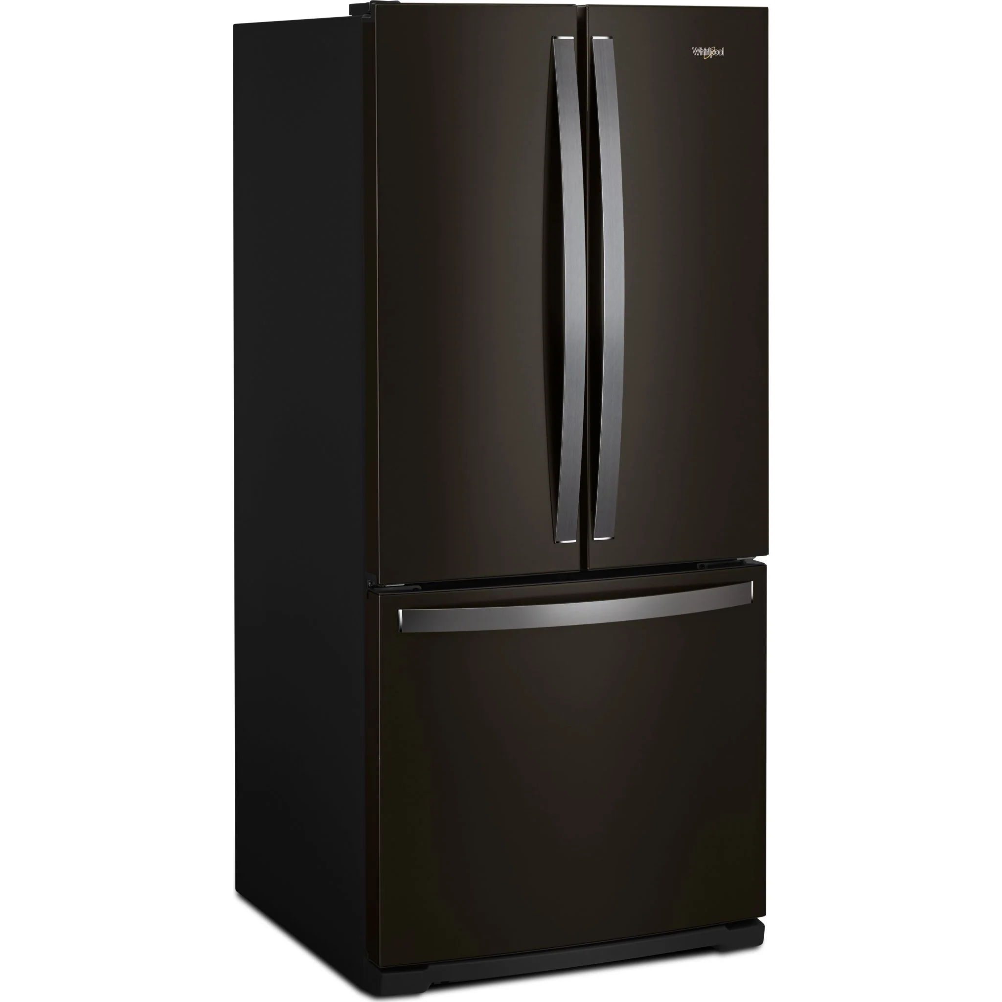 Whirlpool 30-inch Wide French Door Refrigerator - 20 cu. ft. -Black (WRF560SMHB) - Image 2