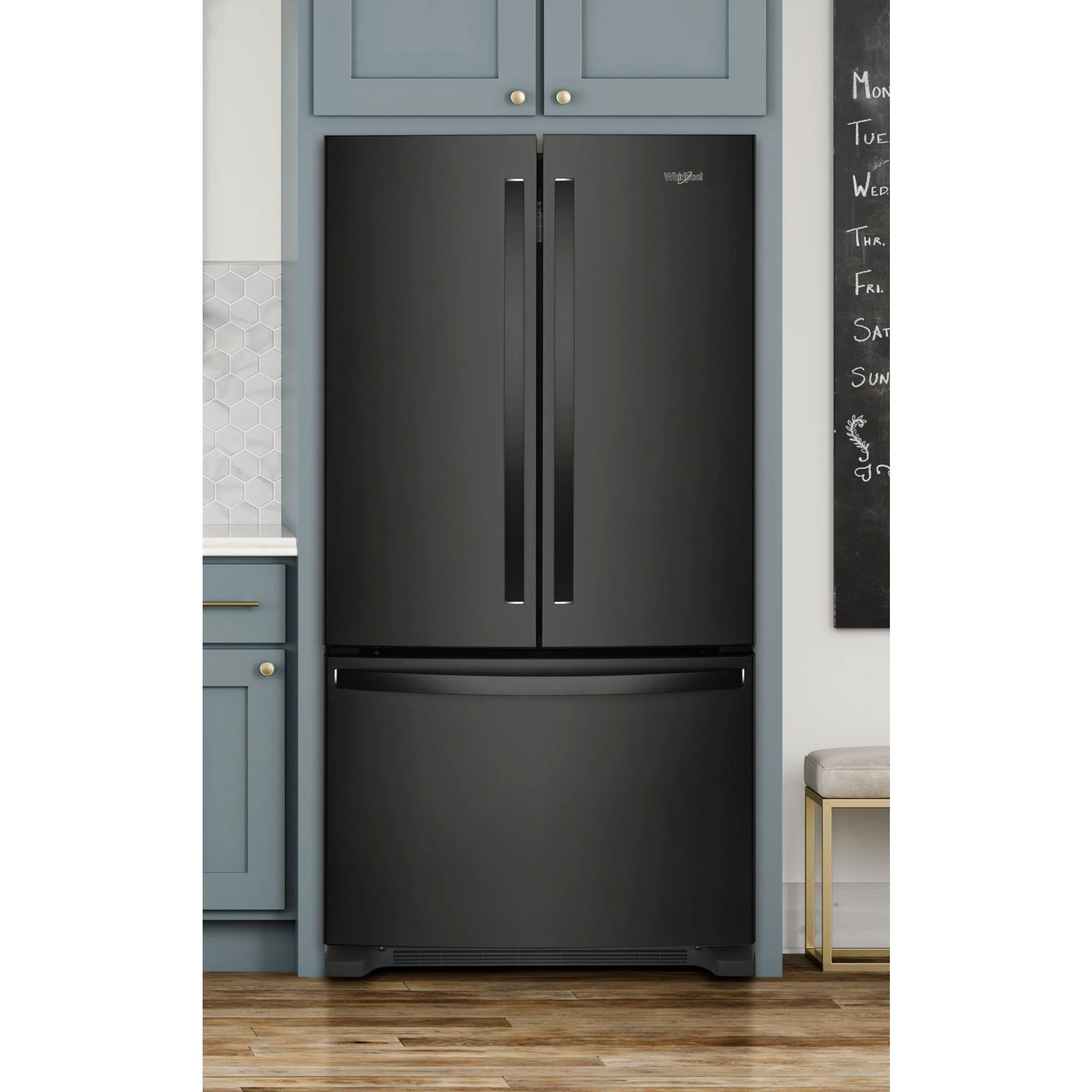 Whirlpool 36" Wide Counter Depth French Door Refrigerator - 20 cu. ft. (WRF540CWHB) - Image 14