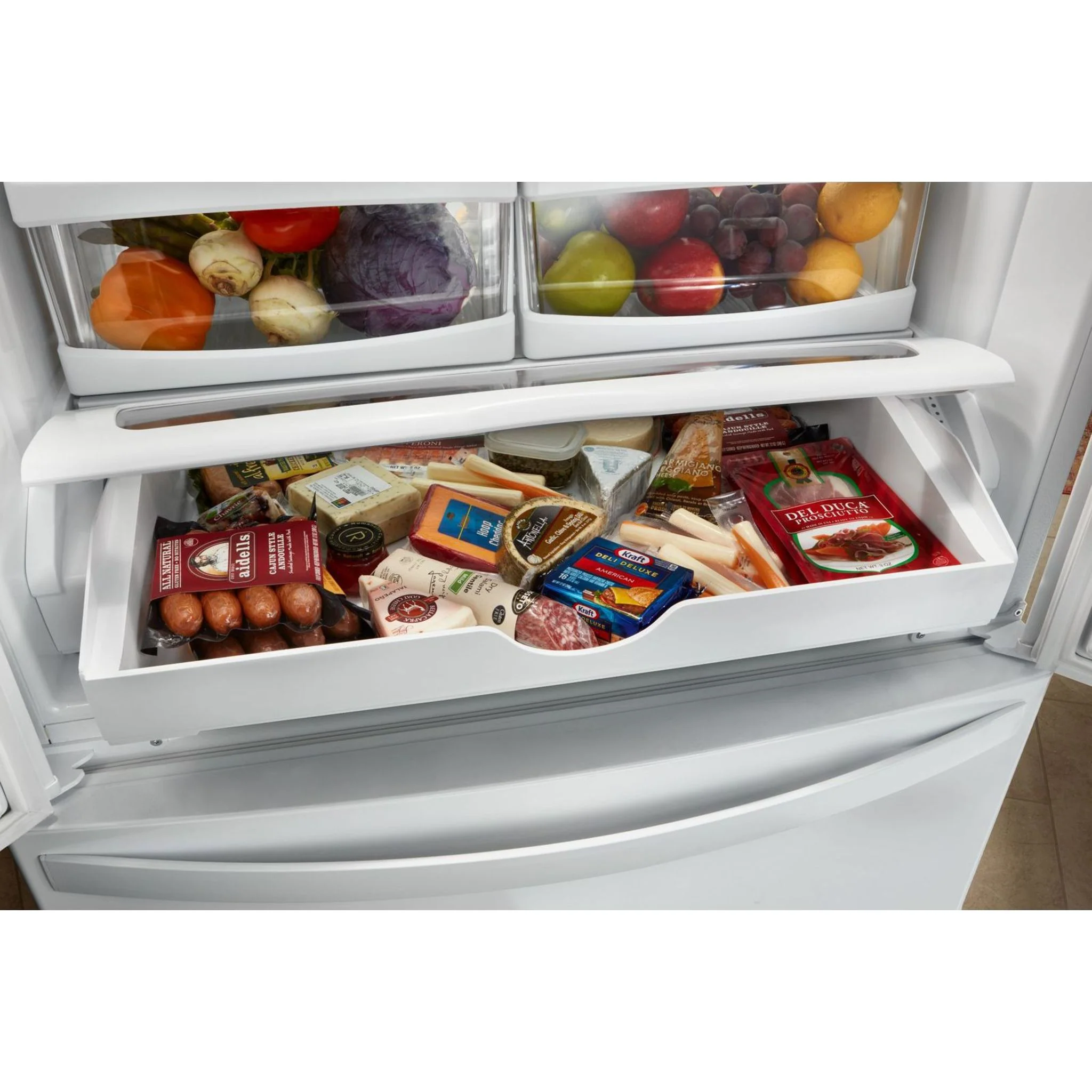 Whirlpool 36" Wide Counter Depth French Door Refrigerator - 20 cu. ft. (WRF540CWHB) - Image 18