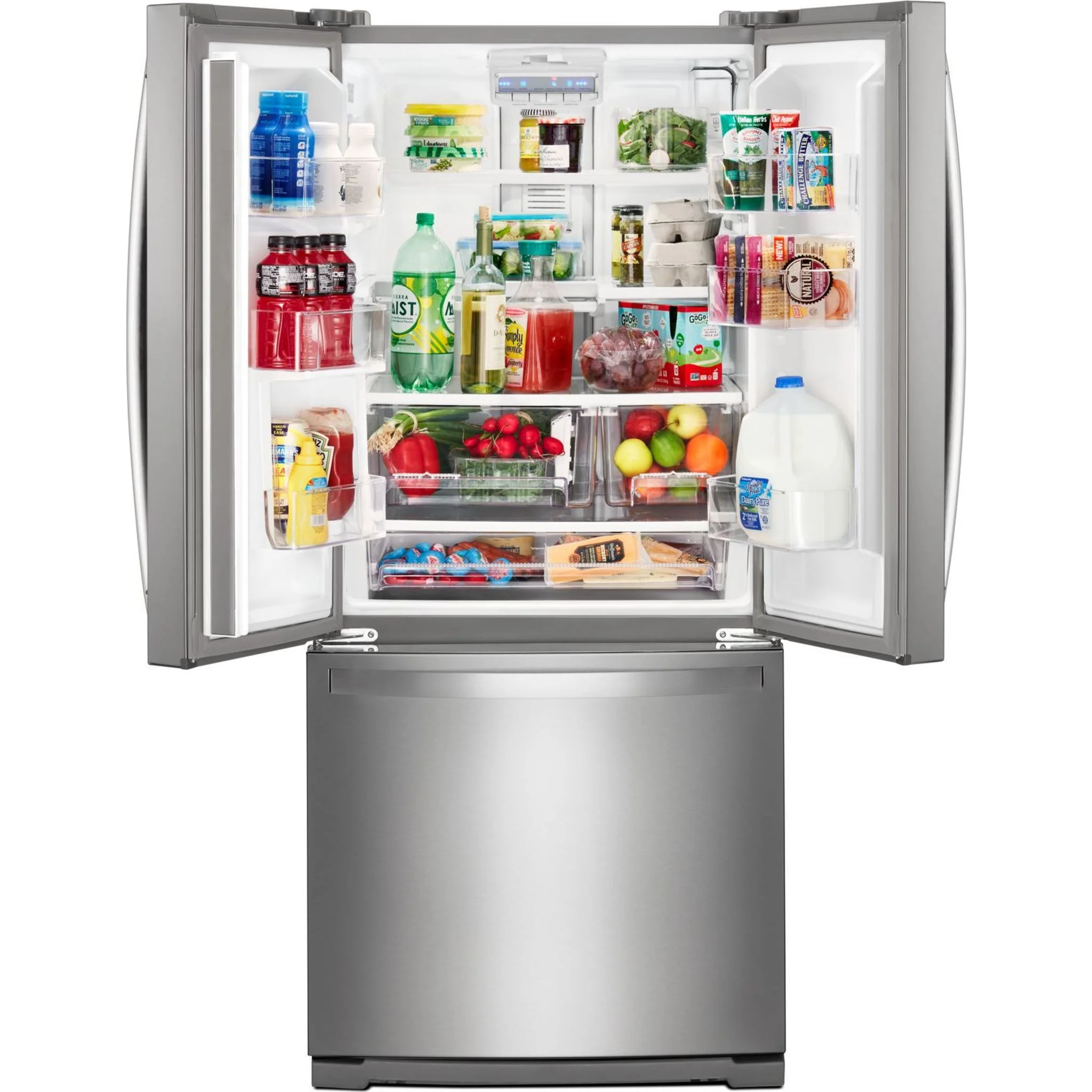 Whirlpool 30-inch Wide French Door Refrigerator - 20 cu. ft. -Stainless Steel (WRF560SMHZ) - Image 10