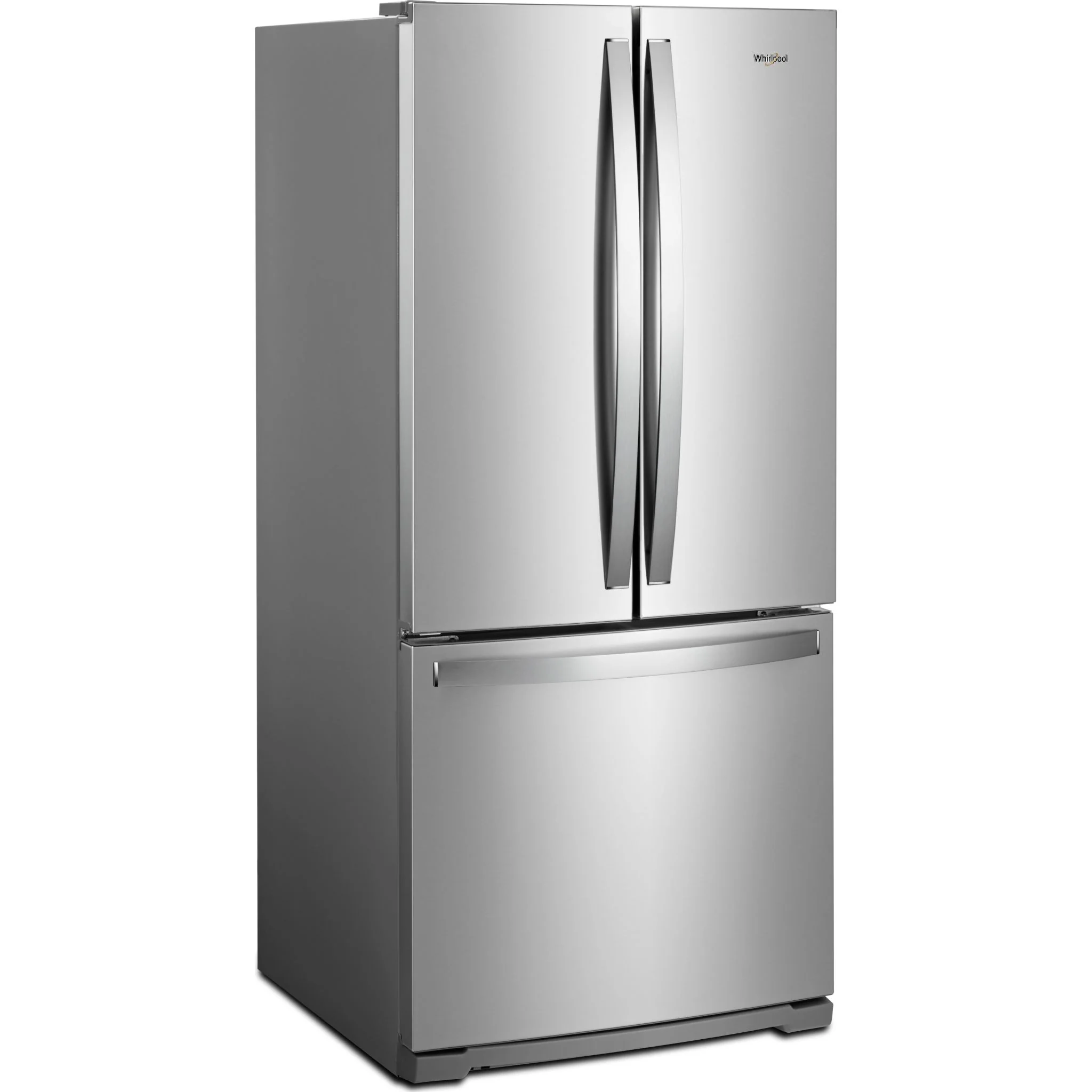 Whirlpool 30-inch Wide French Door Refrigerator - 20 cu. ft. -Stainless Steel (WRF560SMHZ) - Image 2