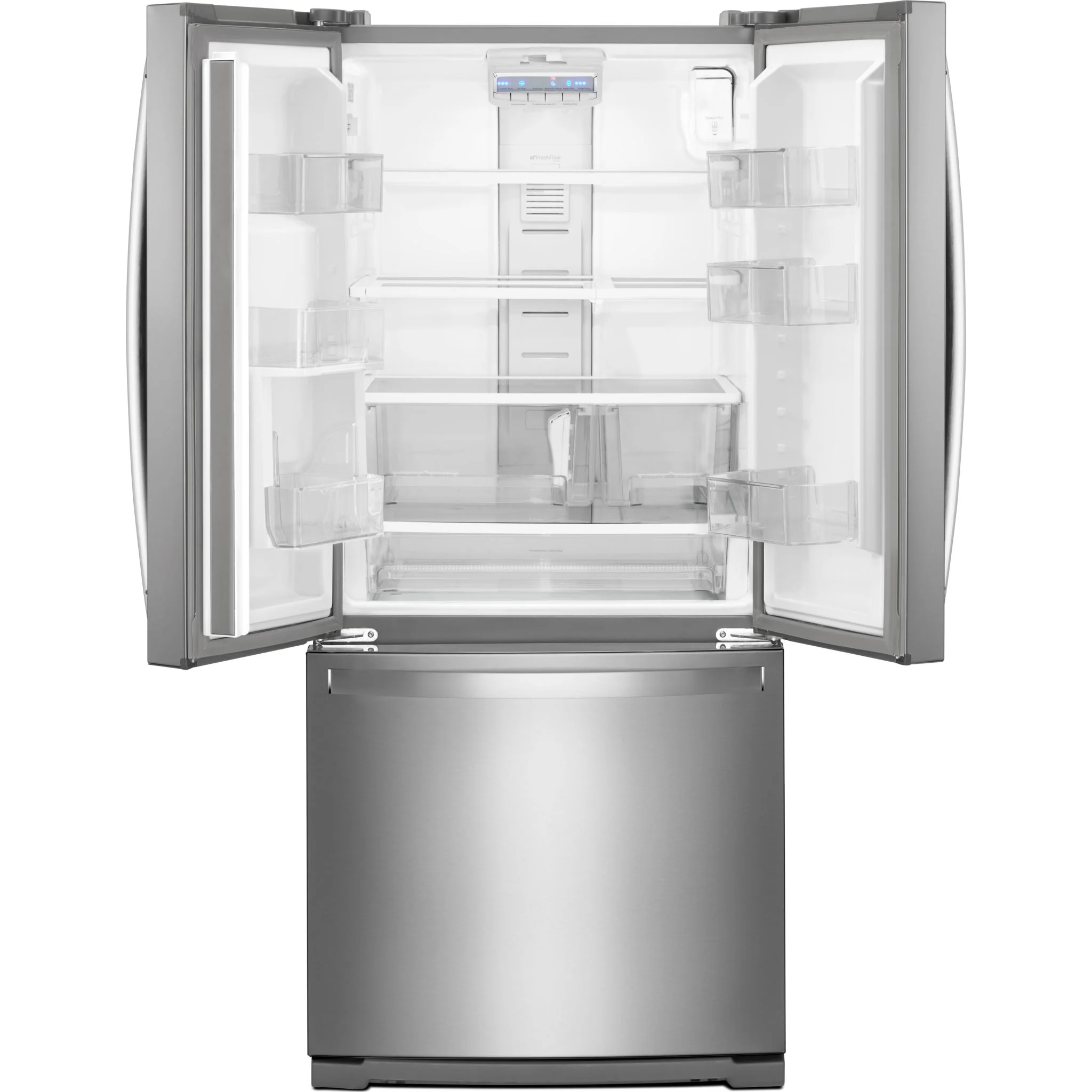 Whirlpool 30-inch Wide French Door Refrigerator - 20 cu. ft. -Stainless Steel (WRF560SMHZ) - Image 3