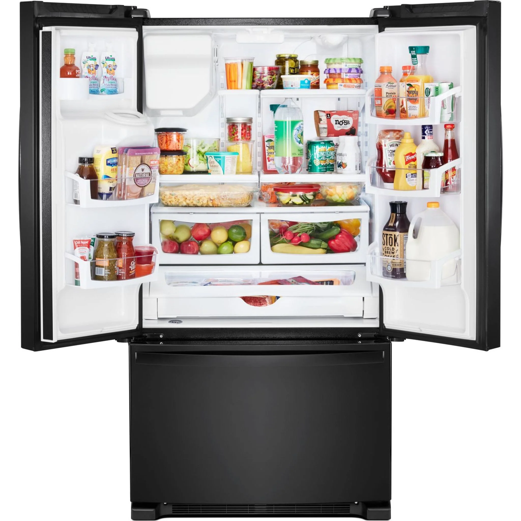 Whirlpool 36" Wide French Door Refrigerator 25 cu. ft. (WRF555SDHB) - Image 9