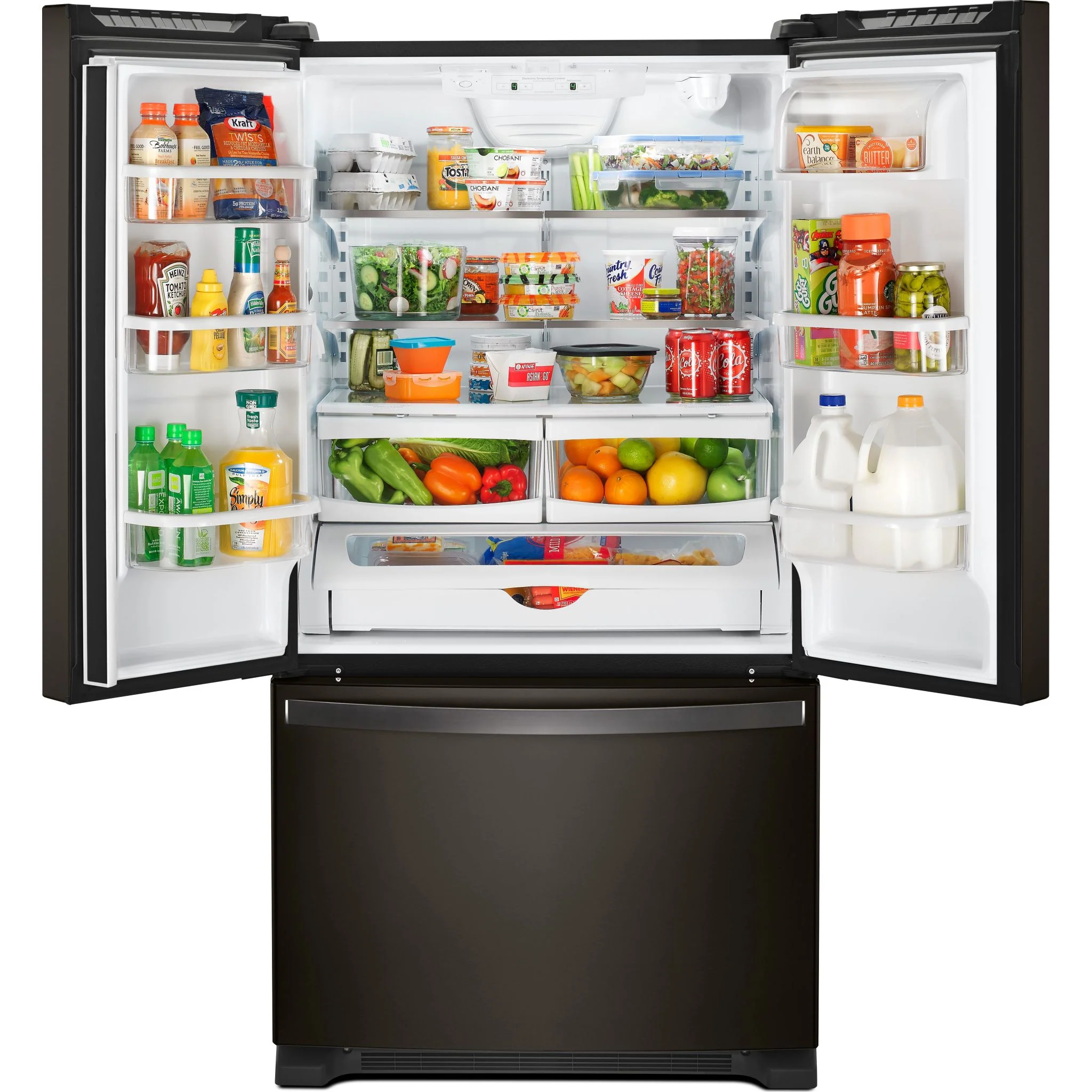 Whirlpool 36" Wide French Door Refrigerator with Water Dispenser - 25 cu. ft. (WRF535SWHV) - Image 4