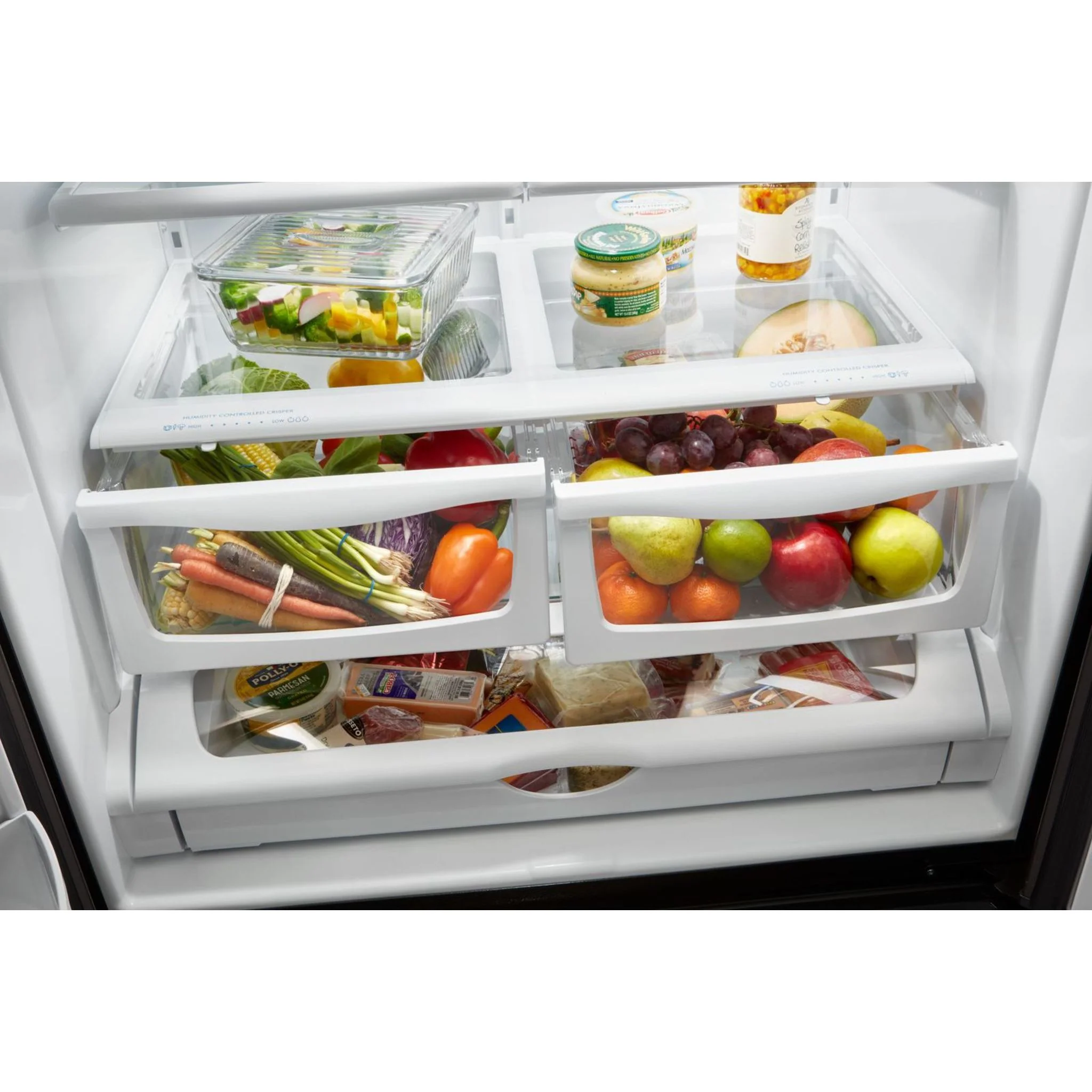 Whirlpool 36" Wide French Door Refrigerator in Fingerprint-Resistant Stainless Steel - 25 cu. ft. (WRF555SDHV) - Image 10