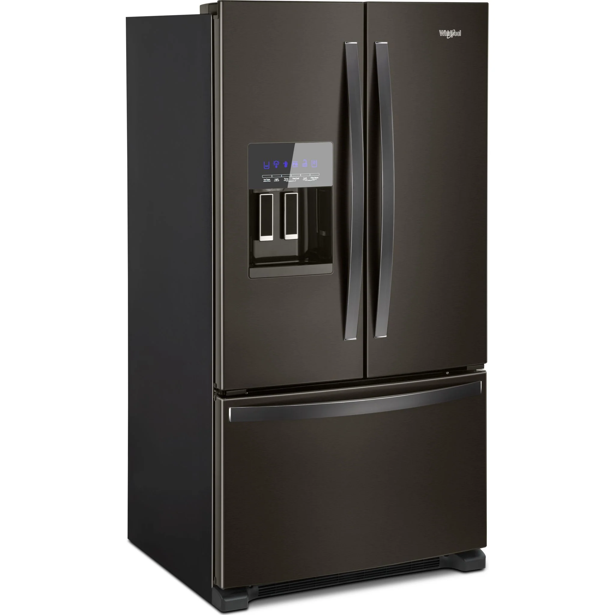 Whirlpool 36" Wide French Door Refrigerator in Fingerprint-Resistant Stainless Steel - 25 cu. ft. (WRF555SDHV) - Image 2