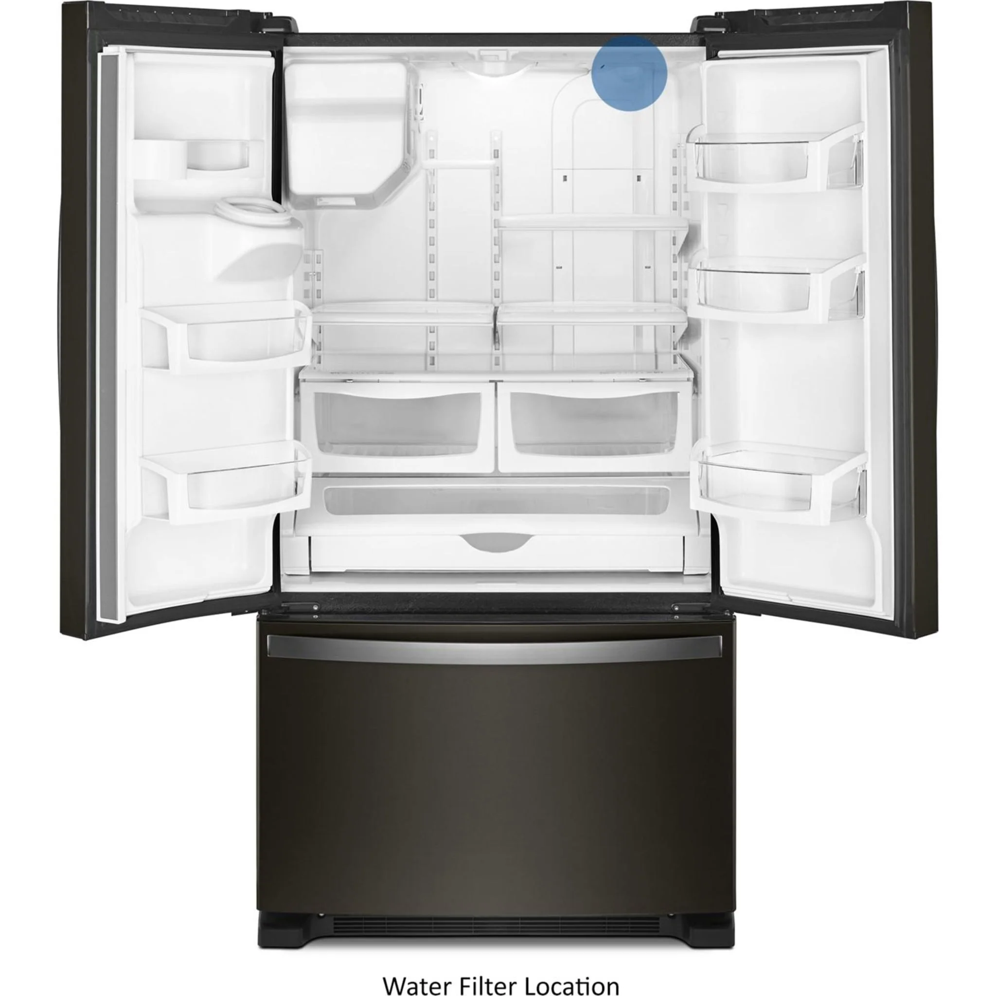 Whirlpool 36" Wide French Door Refrigerator in Fingerprint-Resistant Stainless Steel - 25 cu. ft. (WRF555SDHV) - Image 29
