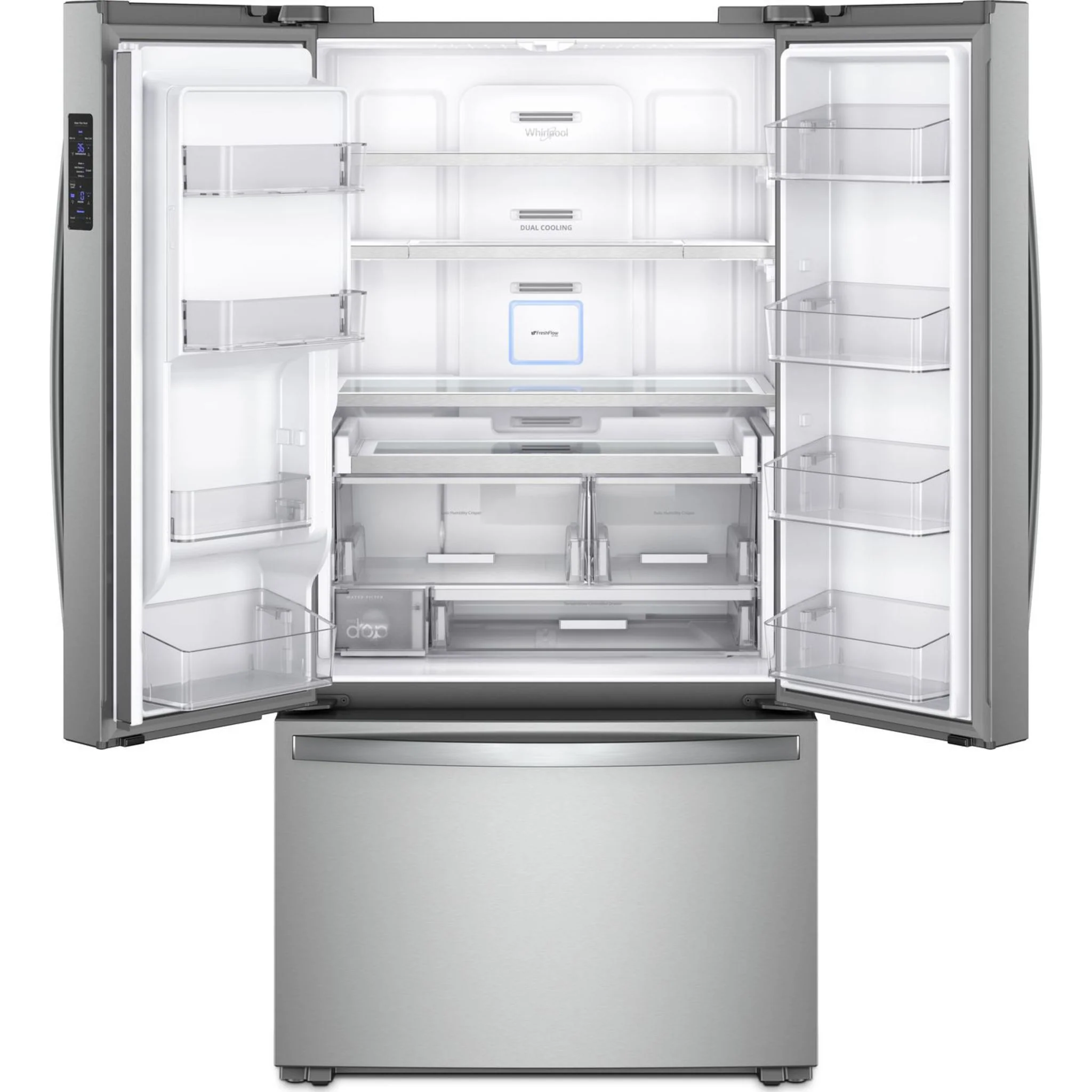 Whirlpool 36" Wide Counter Depth French Door Refrigerator - 24 cu. ft. (WRF954CIHZ) - Image 15