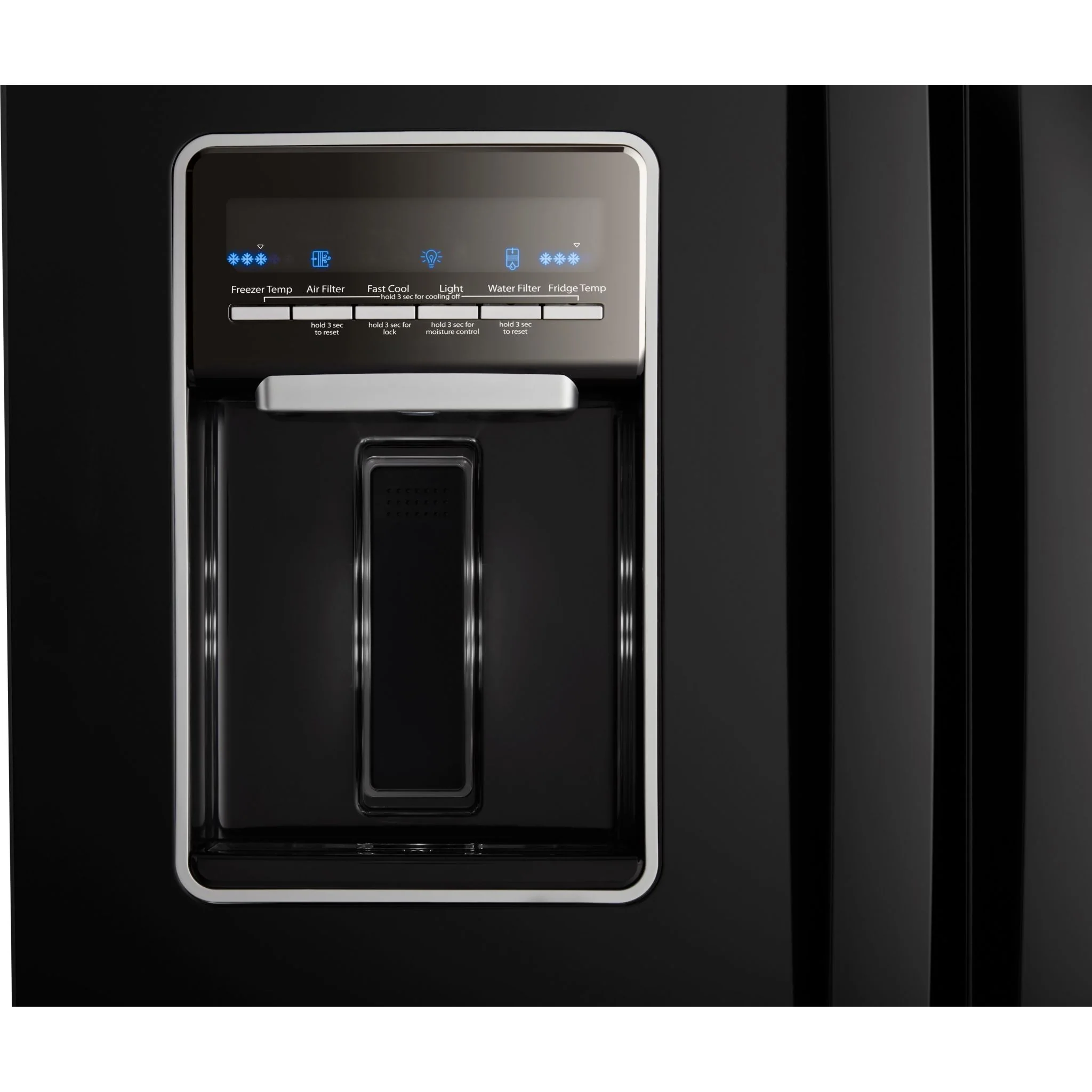 Whirlpool 30-inch Wide French Door Refrigerator - 20 cu. ft. -Black (WRF560SEHB) - Image 4