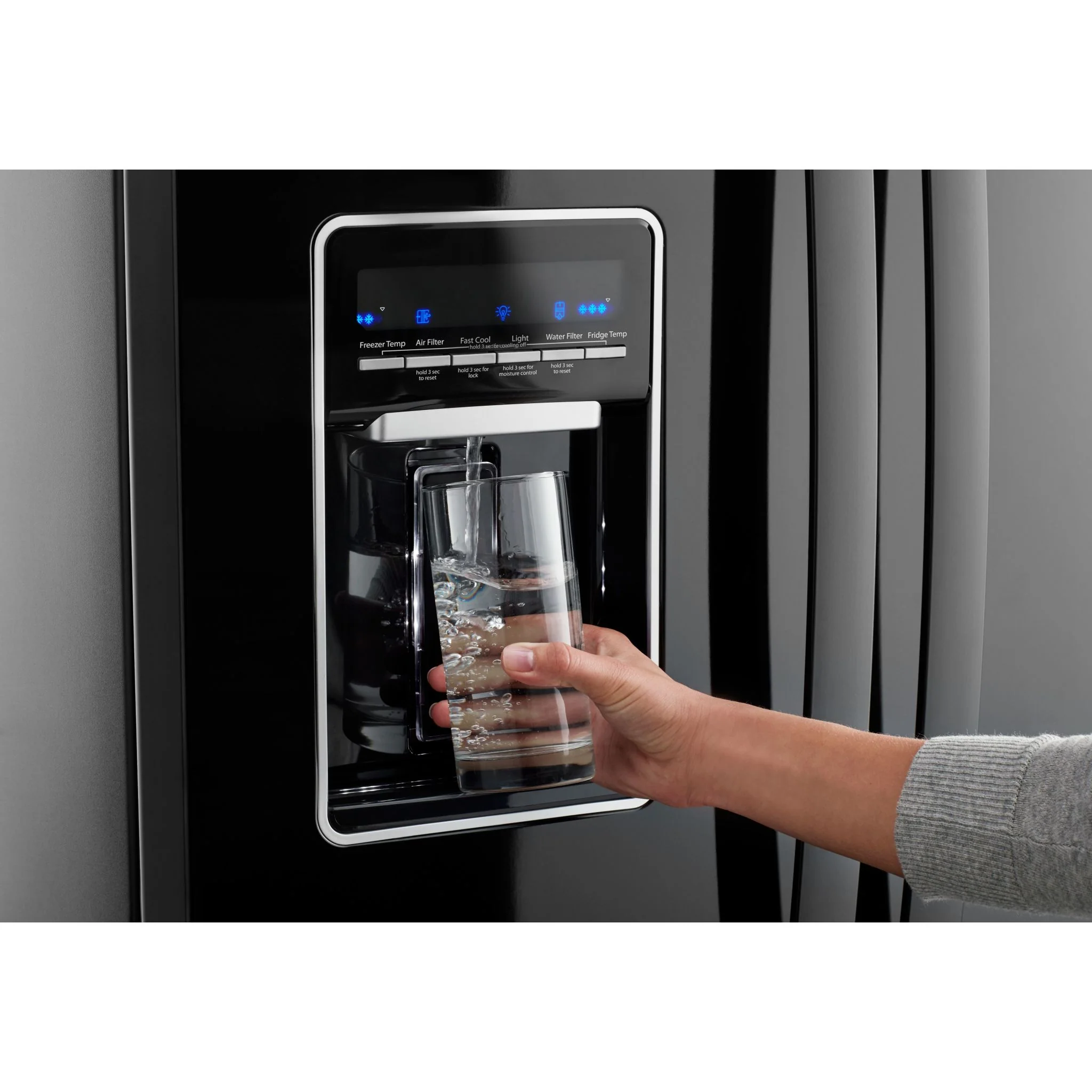 Whirlpool 30-inch Wide French Door Refrigerator - 20 cu. ft. -Black (WRF560SEHB) - Image 5