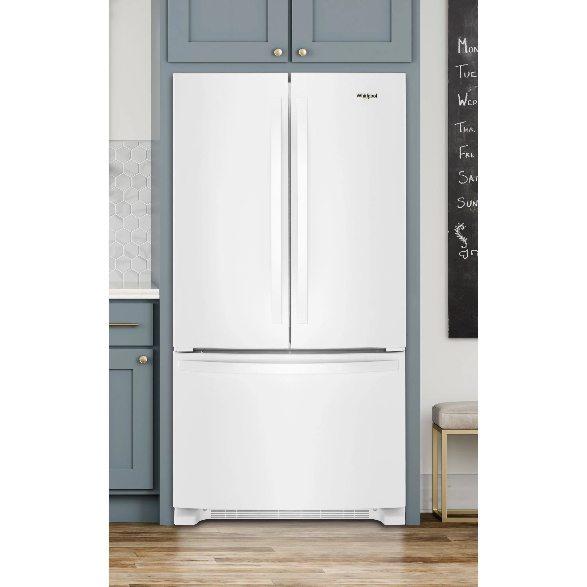 Whirlpool 36" Wide French Door Refrigerator with Water Dispenser - 25 cu. ft. (WRF535SWHW) - Image 5