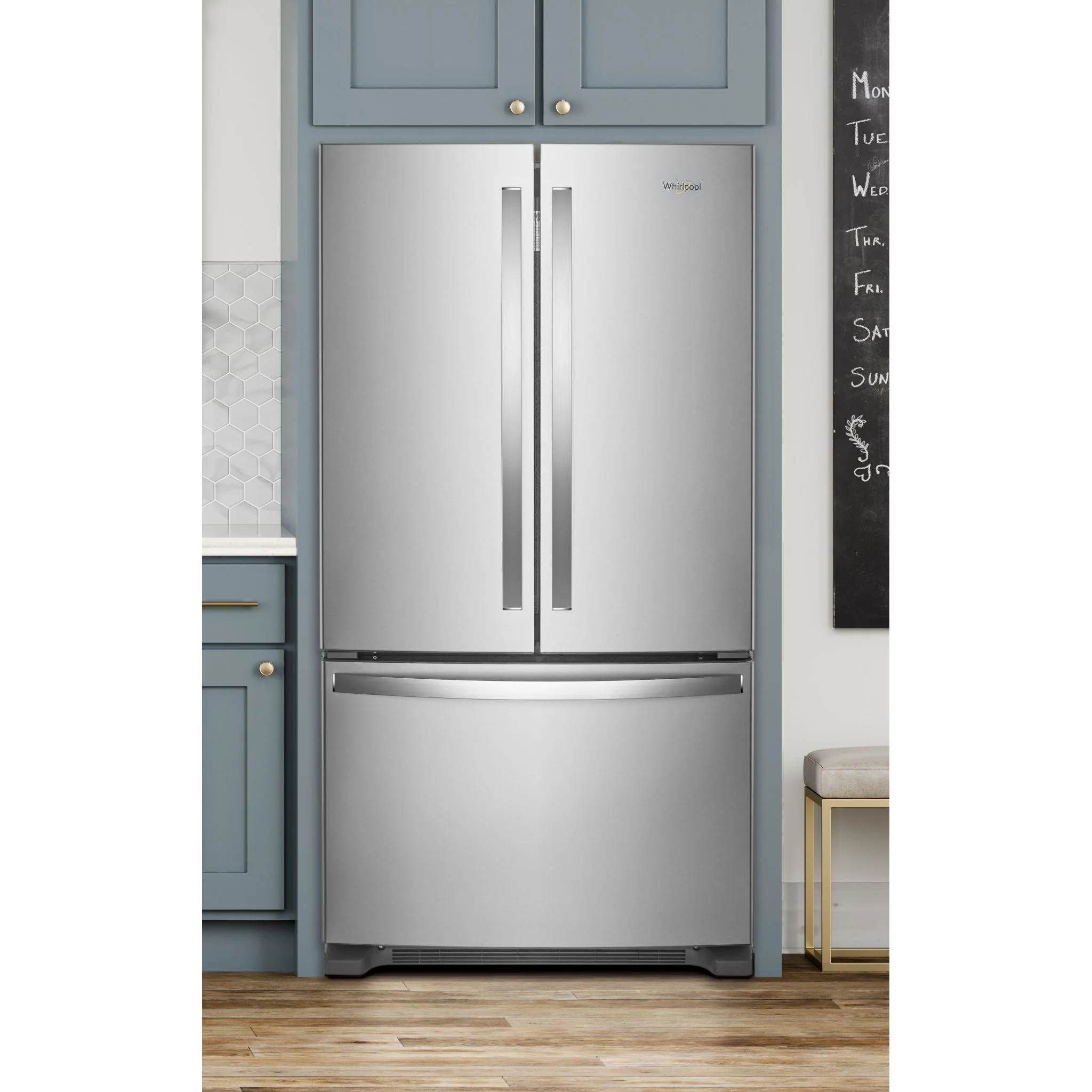 Whirlpool 36" Wide French Door Refrigerator with Water Dispenser - 25 cu. ft. (WRF535SWHZ) - Image 8
