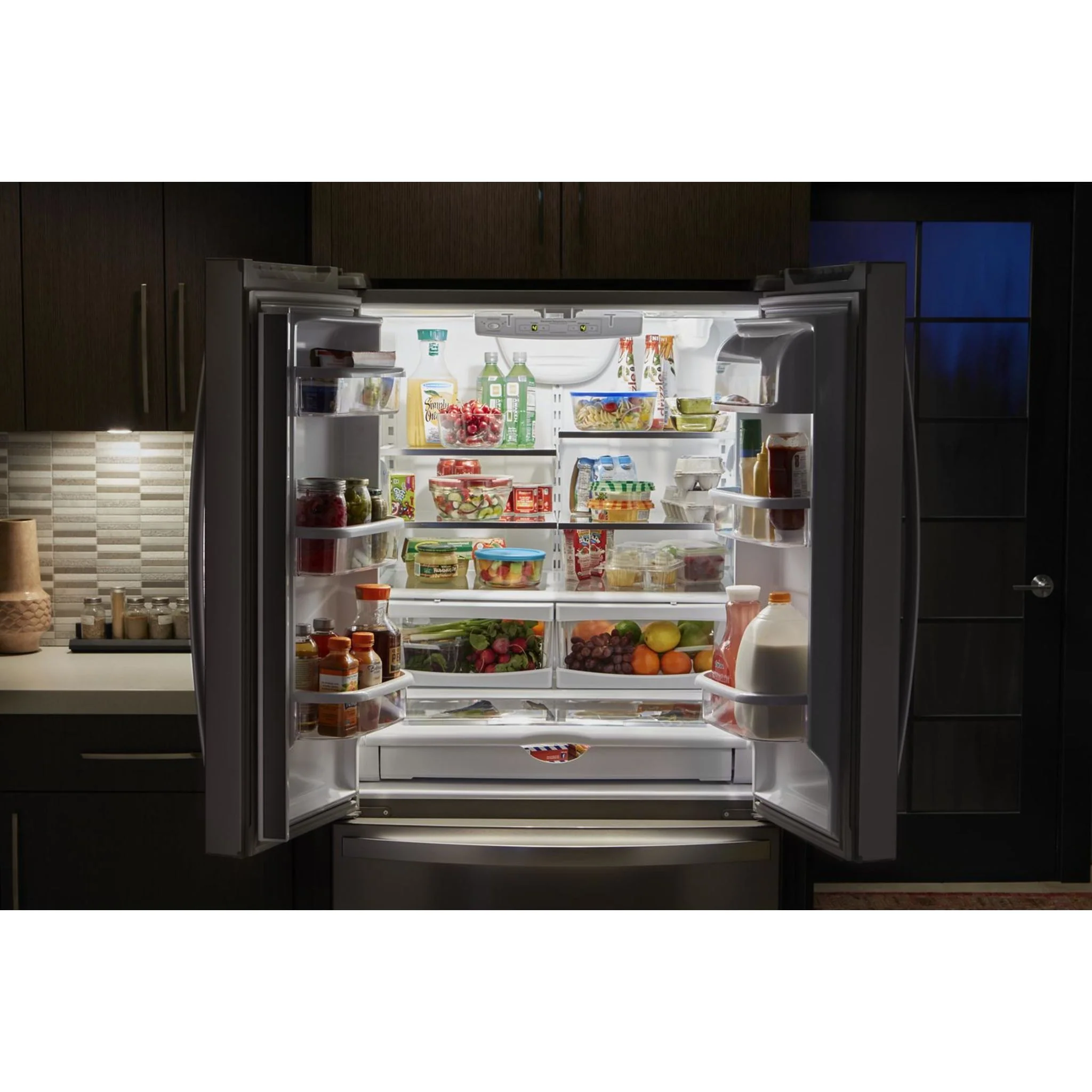 Whirlpool 36" Wide Counter Depth French Door Refrigerator - 20 cu. ft. (WRF540CWHZ) - Image 28