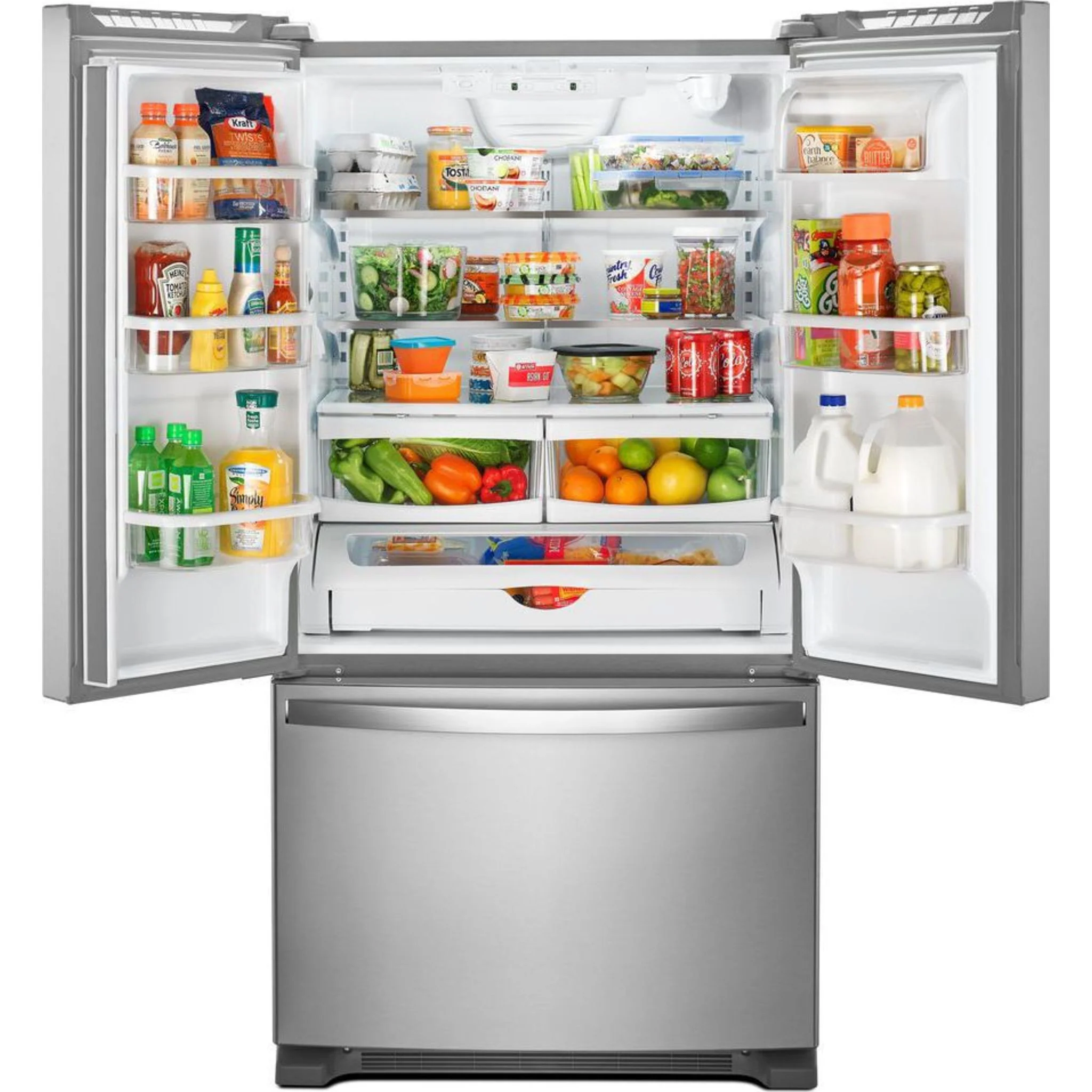 Whirlpool 36" Wide Counter Depth French Door Refrigerator - 20 cu. ft. (WRF540CWHZ) - Image 3