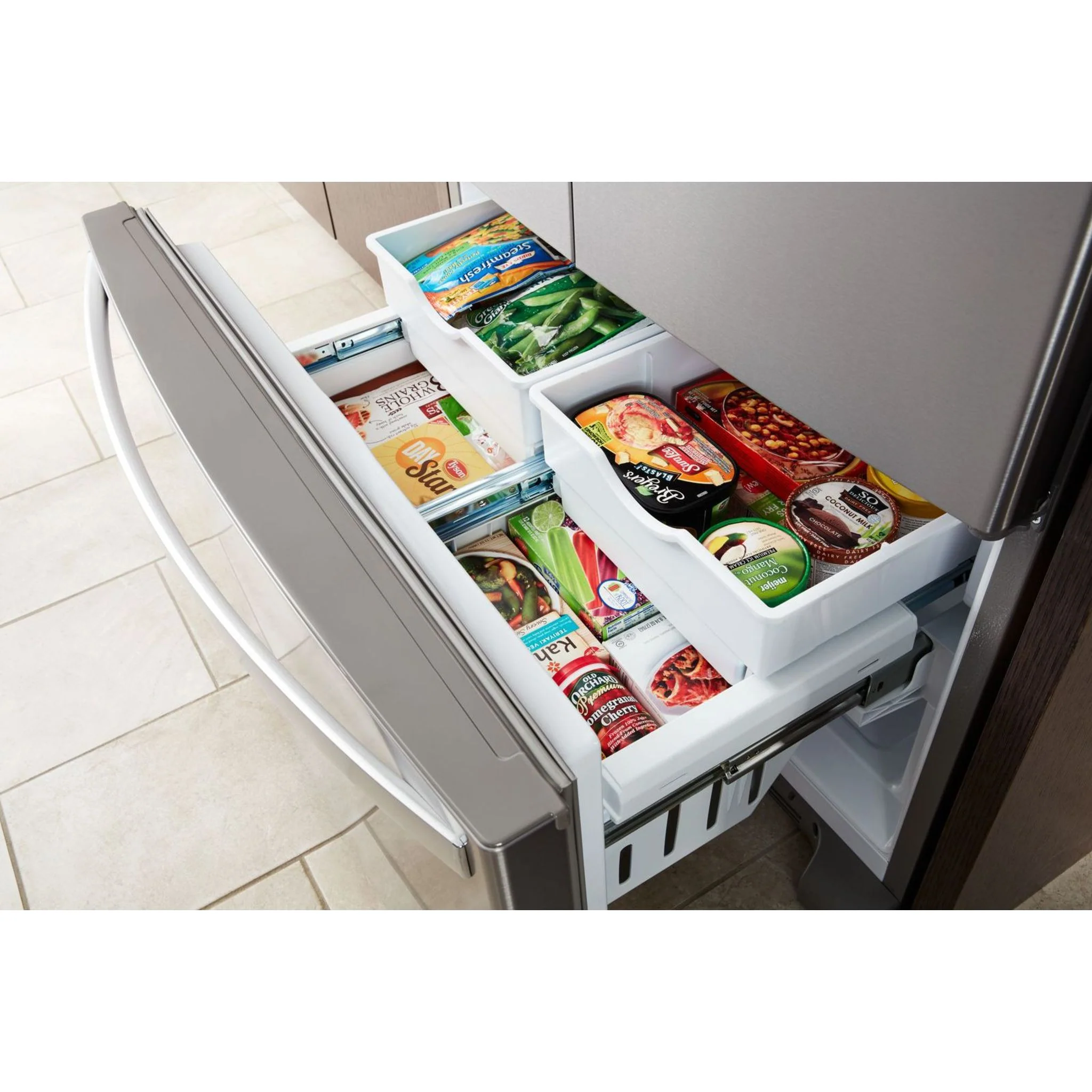 Whirlpool 36" Wide Counter Depth French Door Refrigerator - 20 cu. ft. (WRF550CDHZ) - Image 10