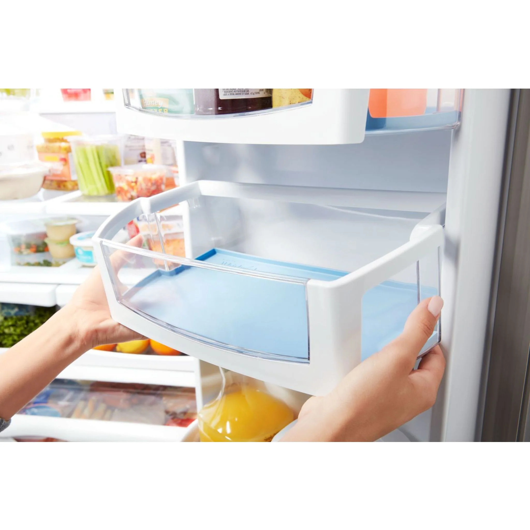 Whirlpool 36" Wide Counter Depth French Door Refrigerator - 20 cu. ft. (WRF550CDHZ) - Image 12