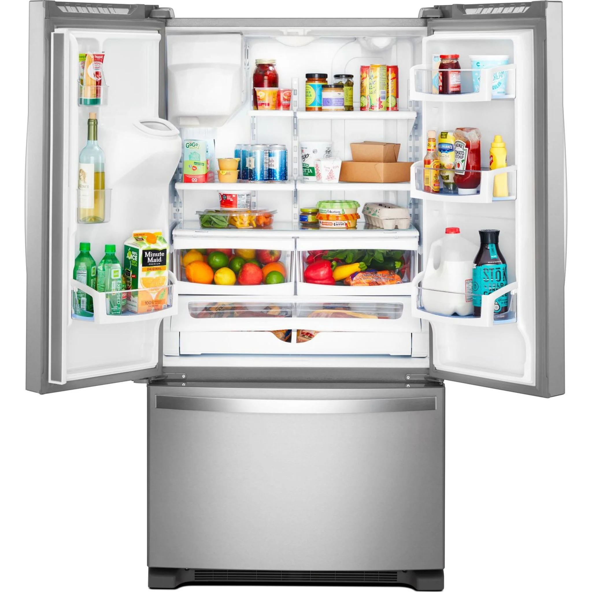 Whirlpool 36" Wide Counter Depth French Door Refrigerator - 20 cu. ft. (WRF550CDHZ) - Image 15