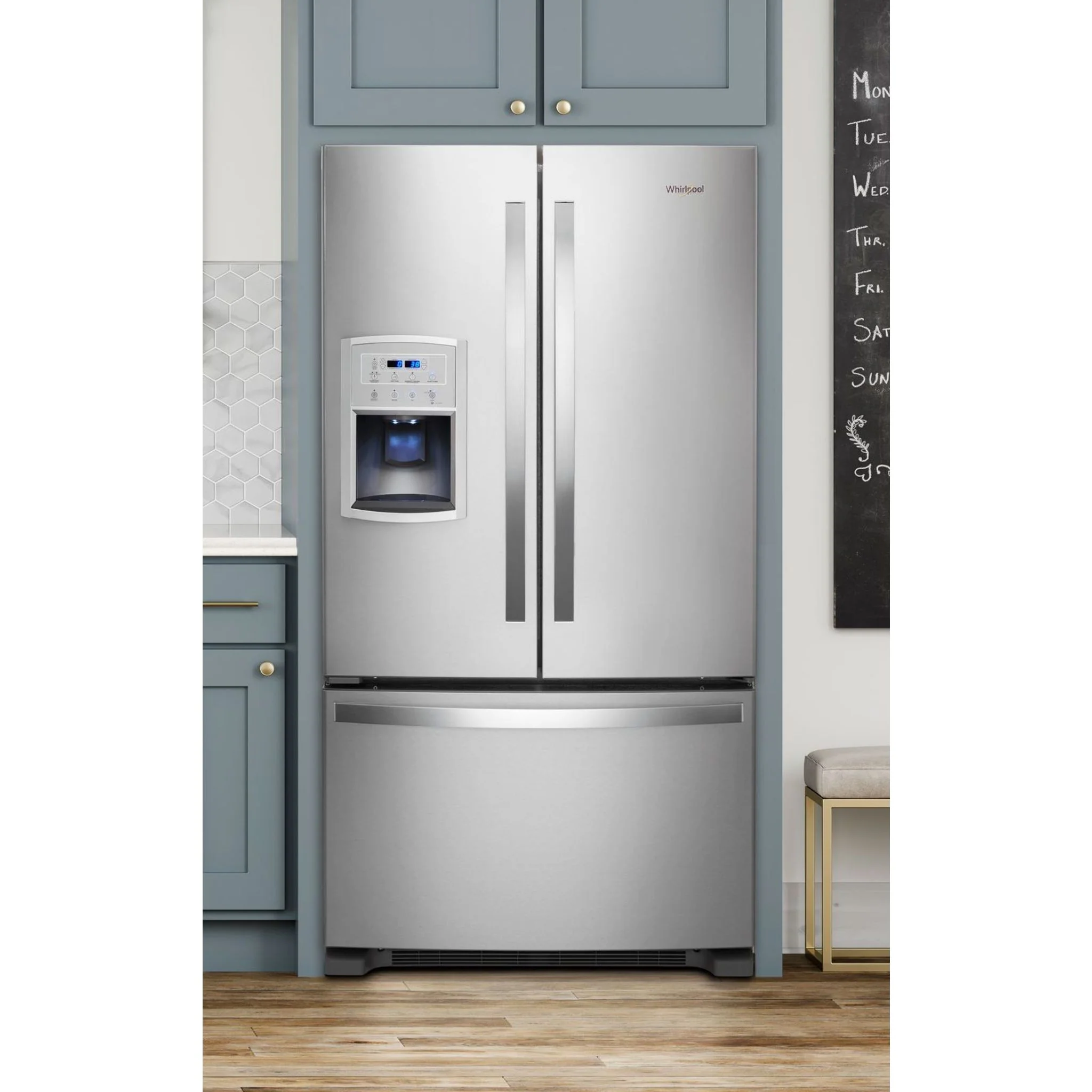 Whirlpool 36" Wide Counter Depth French Door Refrigerator - 20 cu. ft. (WRF550CDHZ) - Image 16