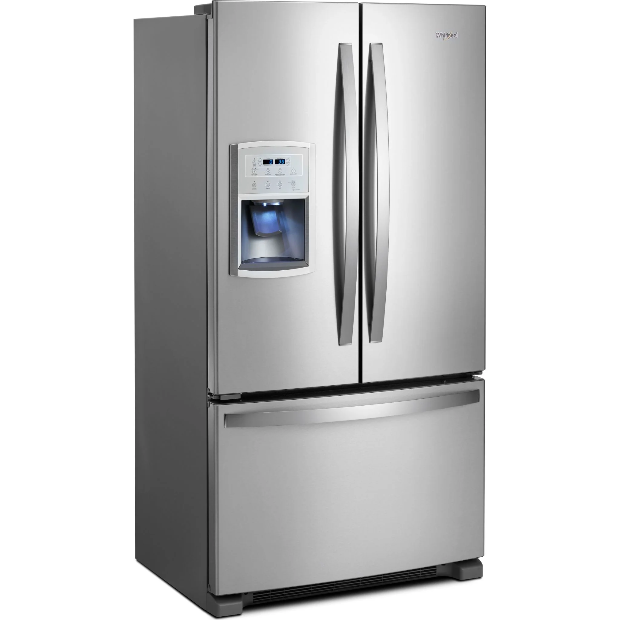Whirlpool 36" Wide Counter Depth French Door Refrigerator - 20 cu. ft. (WRF550CDHZ) - Image 2