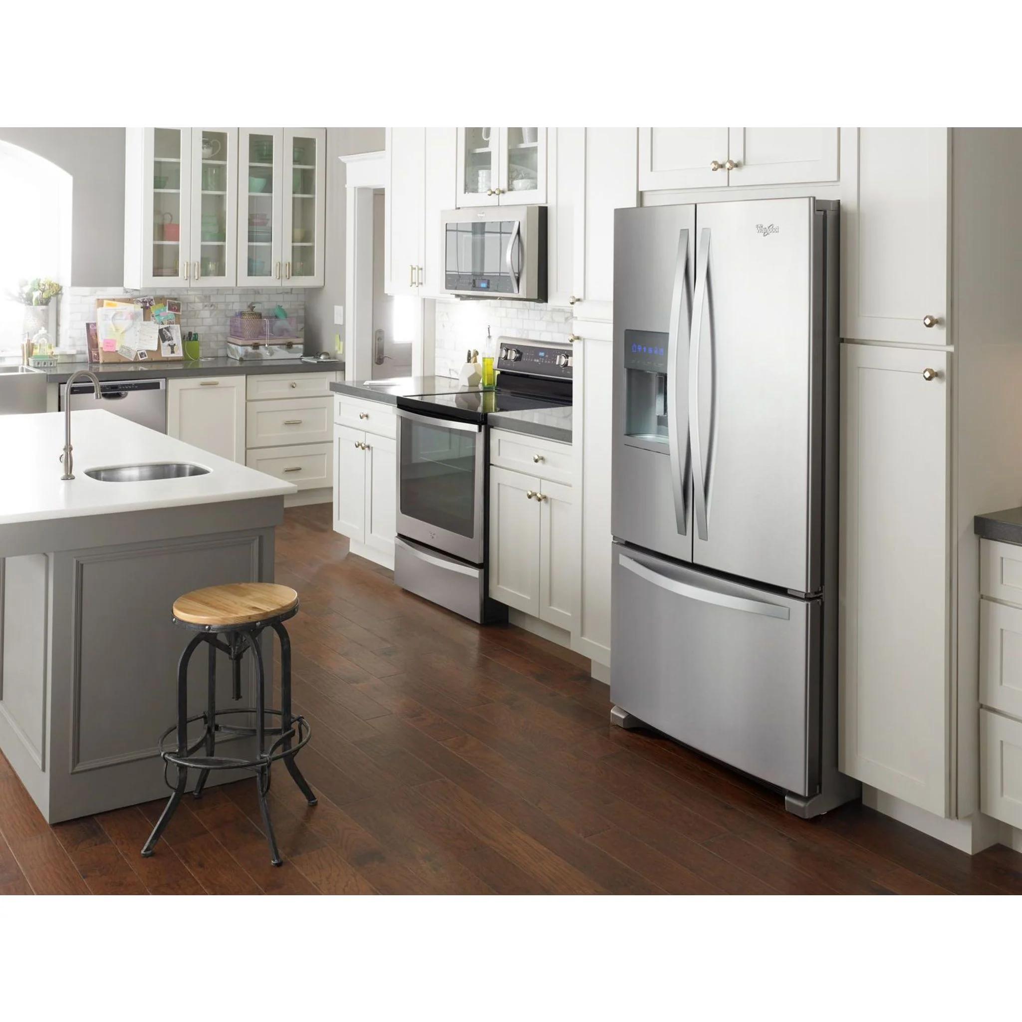 Whirlpool 36" Wide French Door Refrigerator in Fingerprint-Resistant Stainless Steel - 25 cu. ft. (WRF555SDFZ) - Image 18