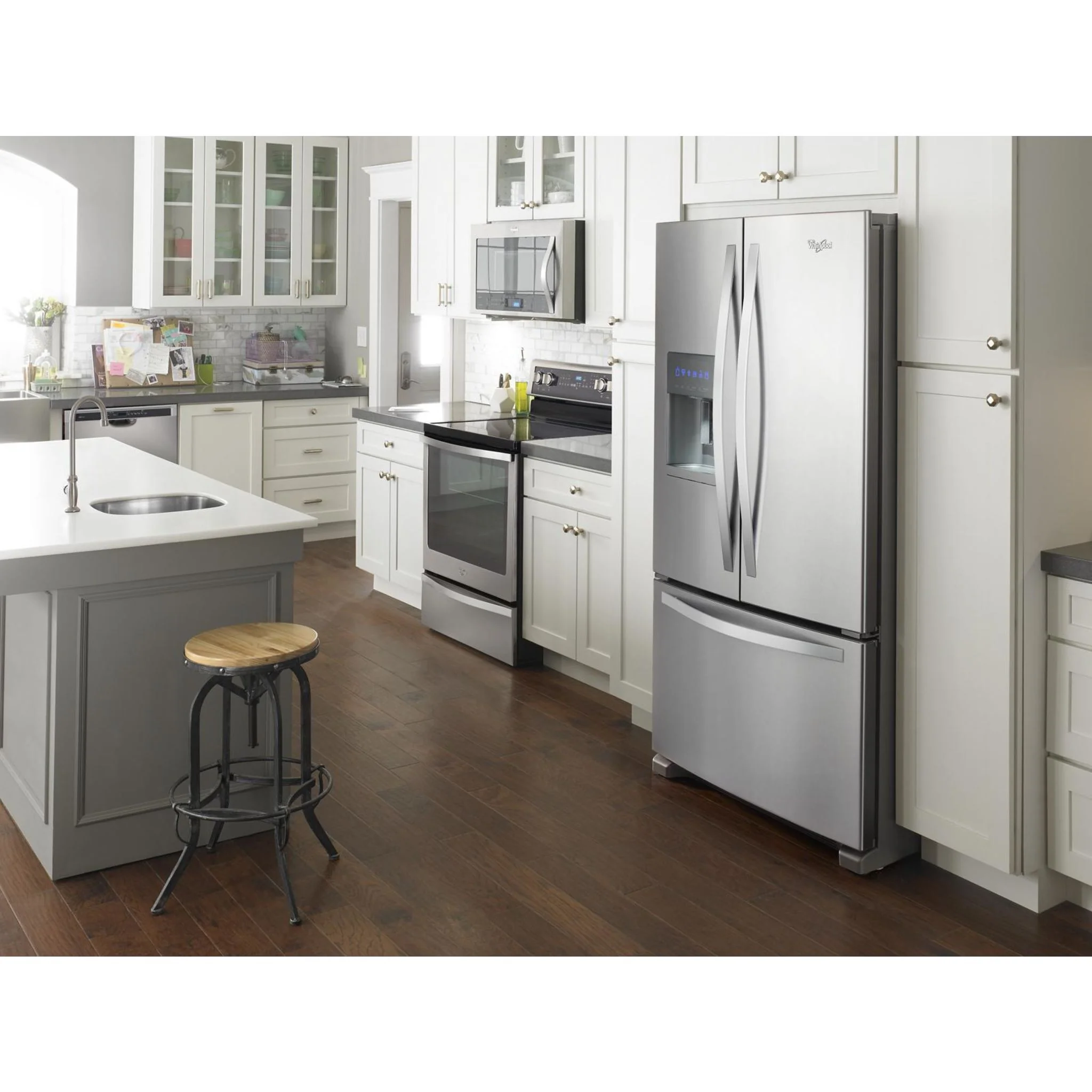 Whirlpool 36" Wide French Door Refrigerator in Fingerprint-Resistant Stainless Steel - 25 cu. ft. (WRF555SDFZ) - Image 40