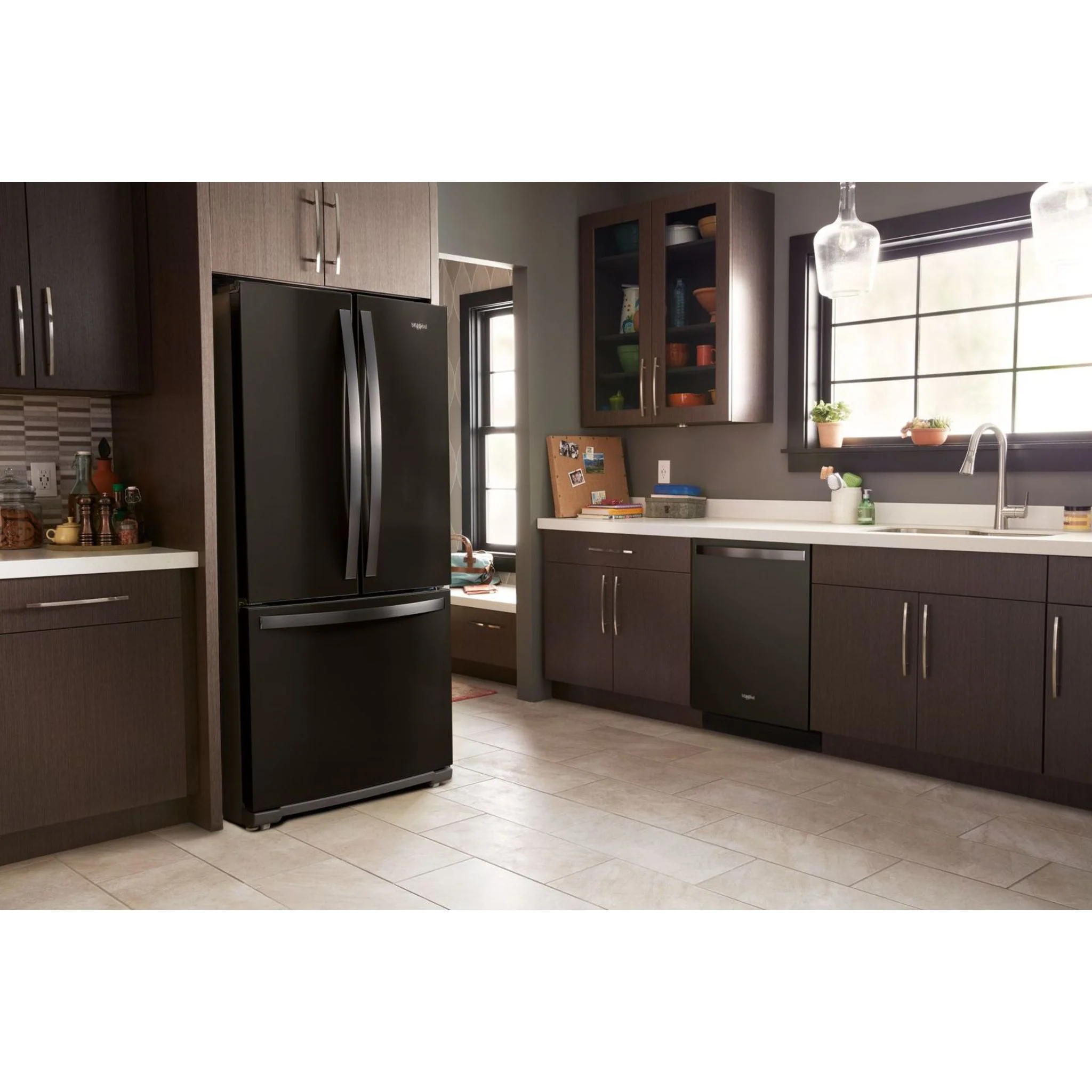 Whirlpool 30-inch Wide French Door Refrigerator - 20 cu. ft. -Black Stainless (WRF560SFHV) - Image 14
