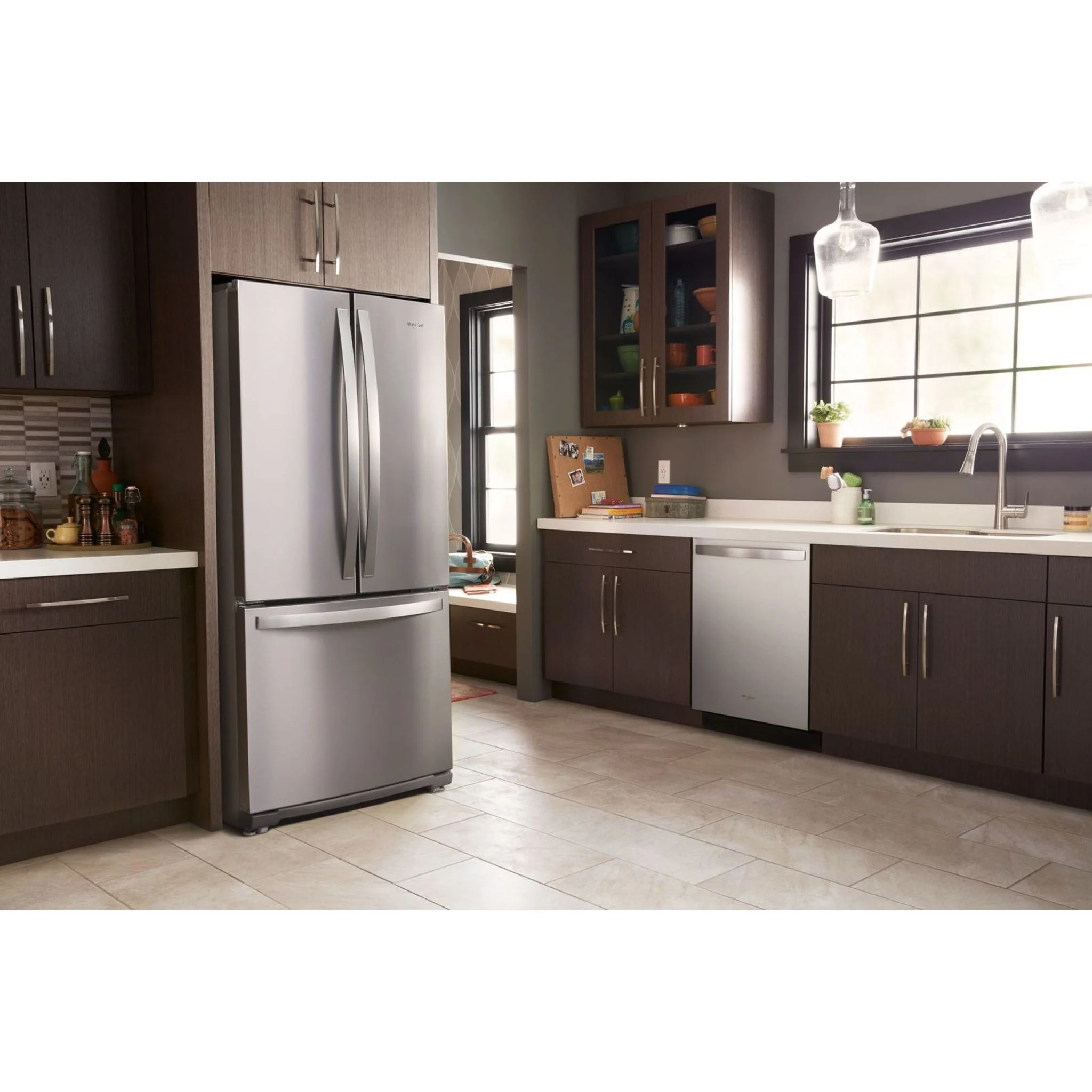 Whirlpool 30-inch Wide French Door Refrigerator - 20 cu. ft. -Fingerprint Resistant Stainless Steel (WRF560SFHZ) - Image 7