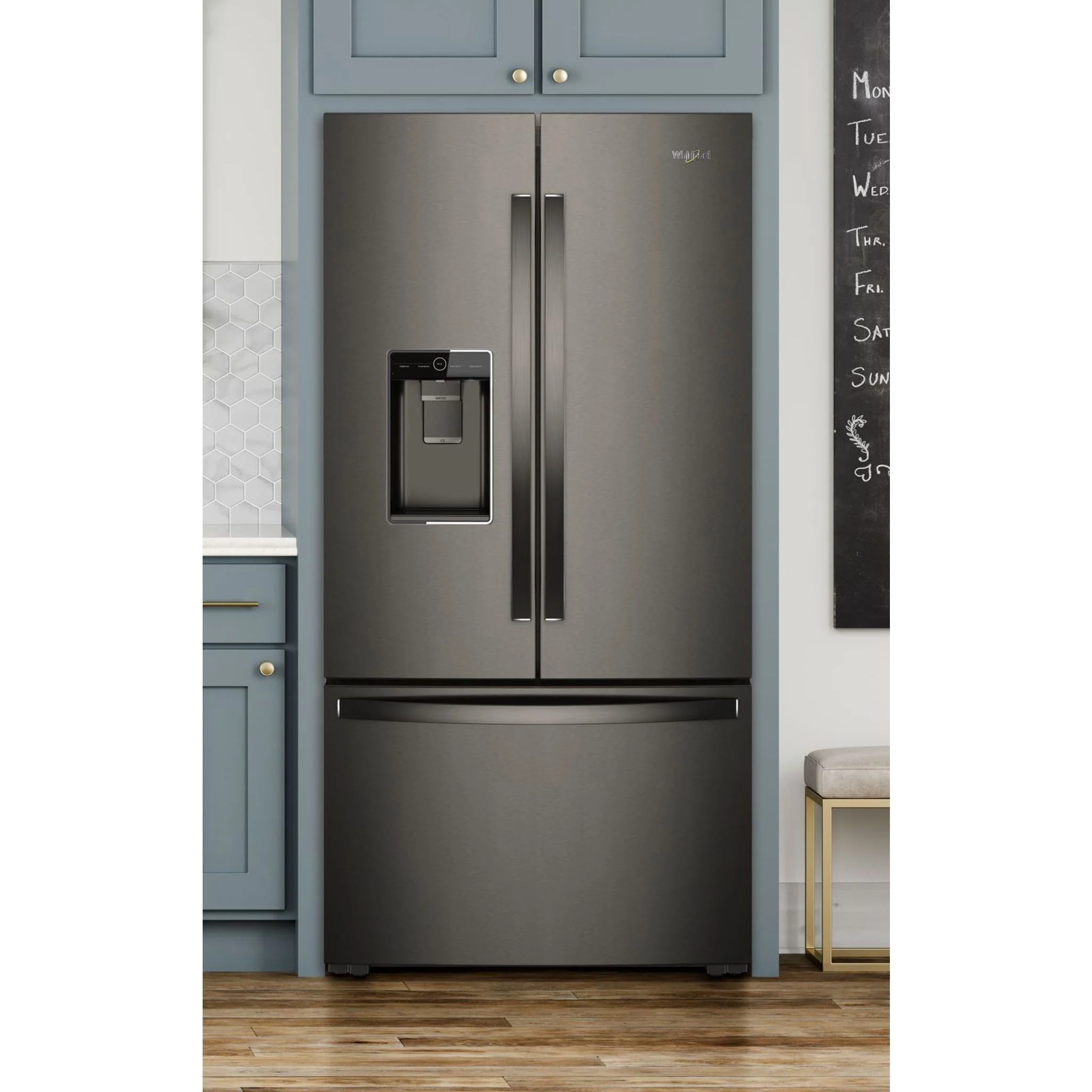 Whirlpool 36" Wide Counter Depth French Door Refrigerator - 24 cu. ft. (WRF954CIHV) - Image 14