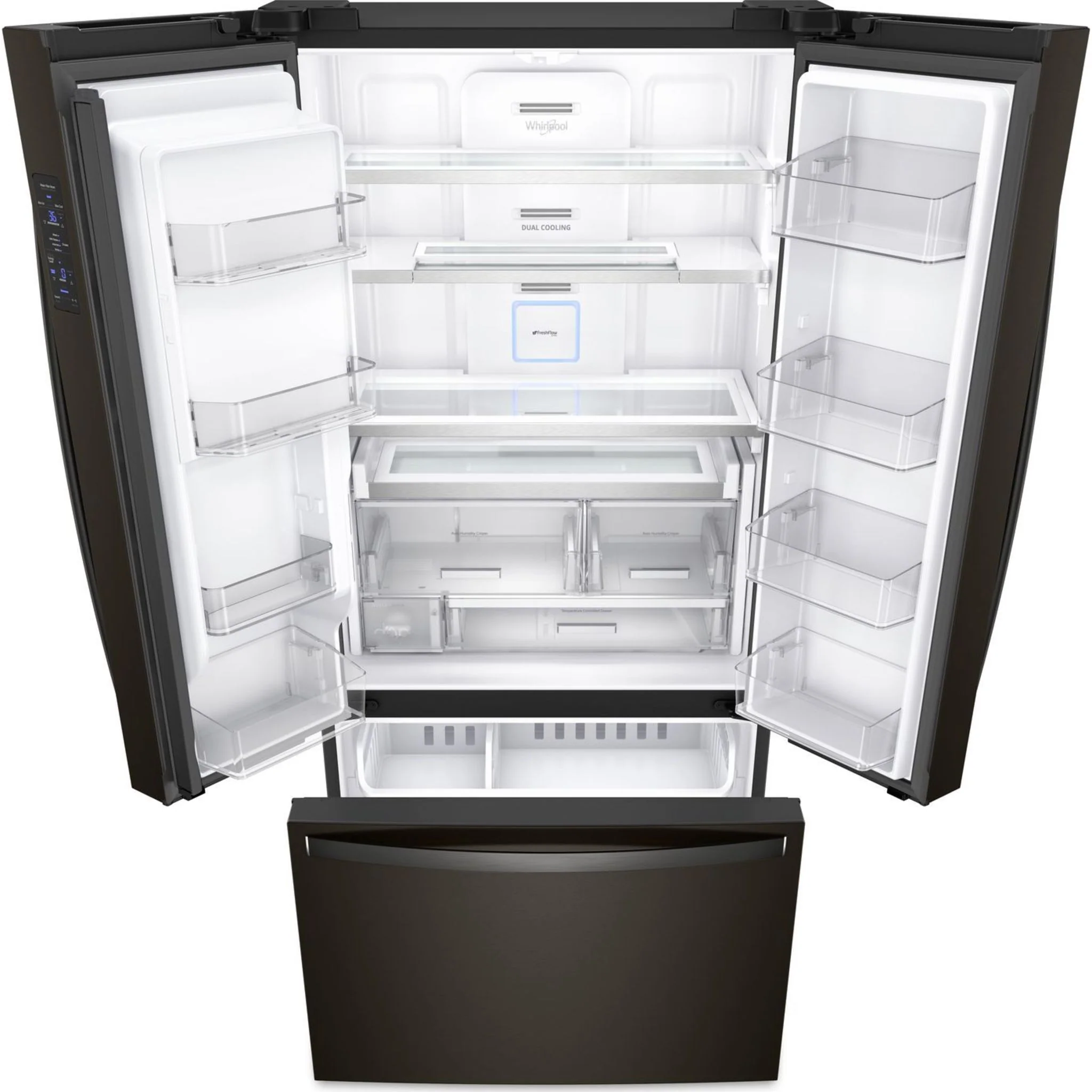 Whirlpool 36" Wide Counter Depth French Door Refrigerator - 24 cu. ft. (WRF954CIHV) - Image 17