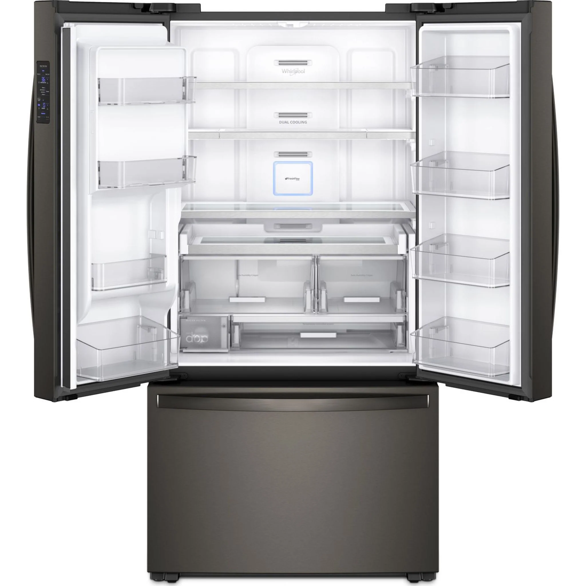 Whirlpool 36" Wide Counter Depth French Door Refrigerator - 24 cu. ft. (WRF954CIHV) - Image 28