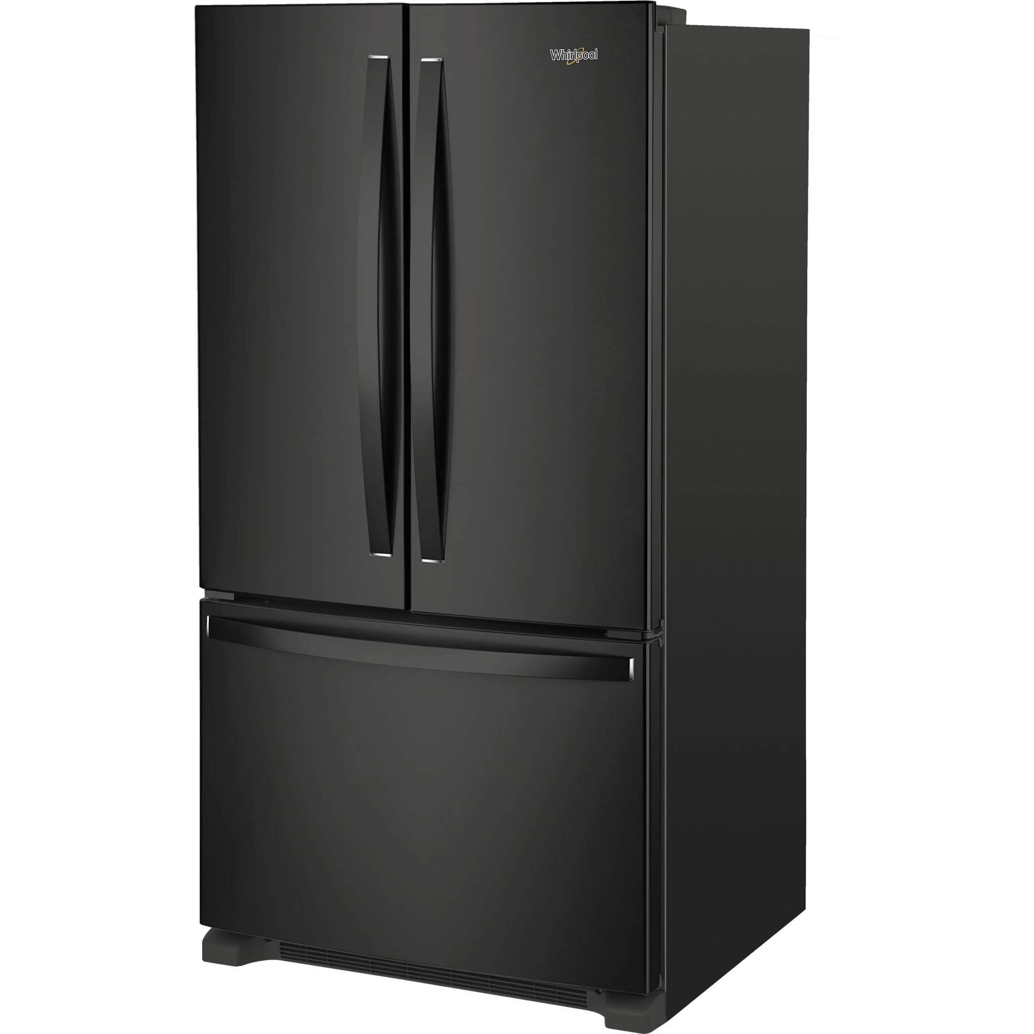 Whirlpool 36" Wide Full-Depth French Door Bottom Mount Refrigerator - 25 cu.ft. - Black (WRFF3036RB) - Image 2