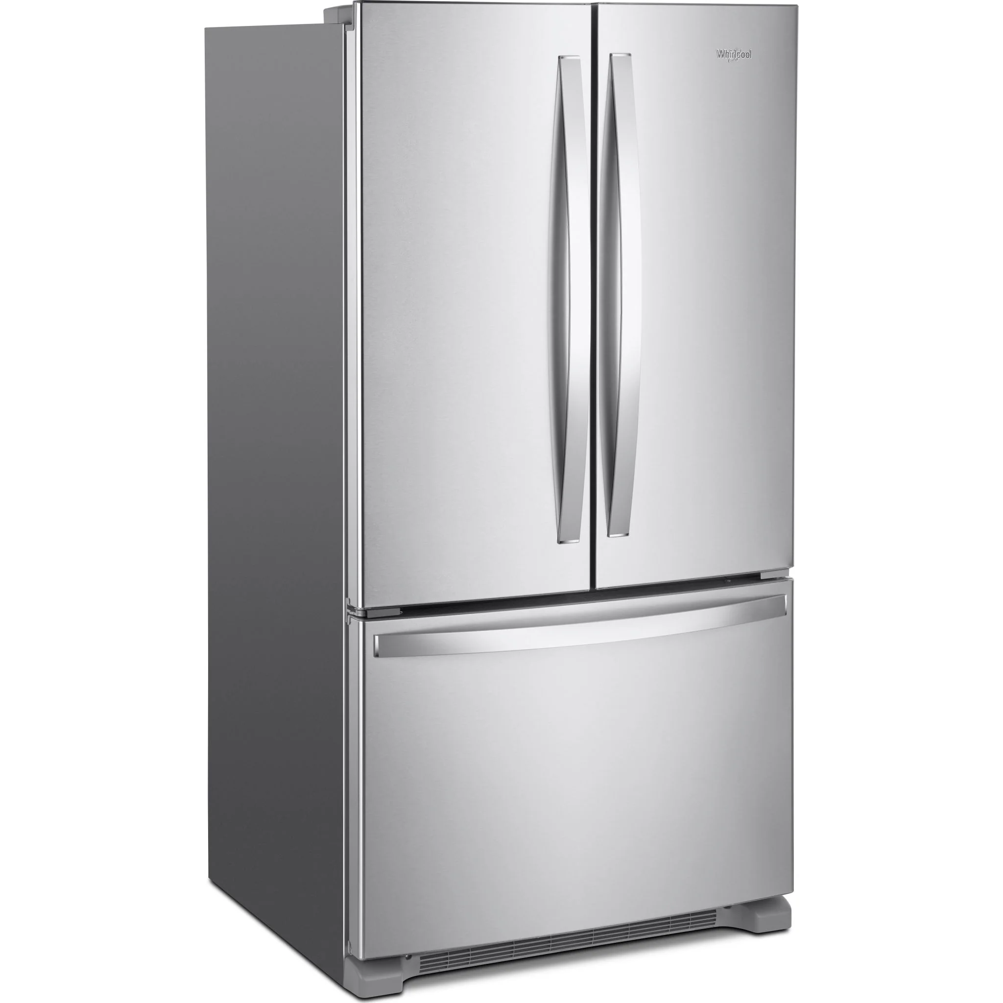 Whirlpool  Full-Depth French Door Bottom Mount Refrigerator - Stainless Steel (WRFF3036RZ) - Image 2